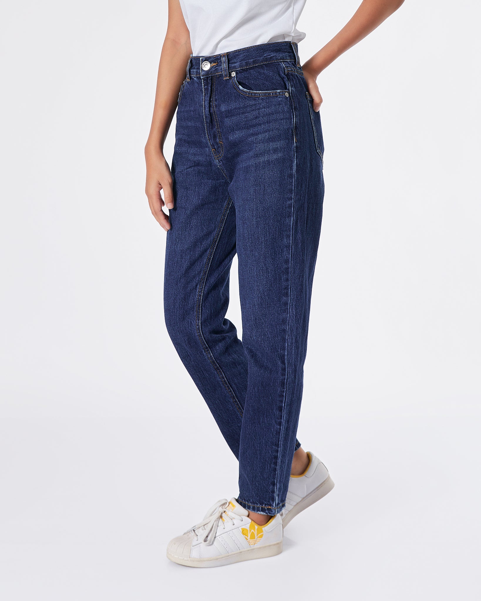 PB High Waist Straight Leg Lady Dark Blue Jeans 18.50