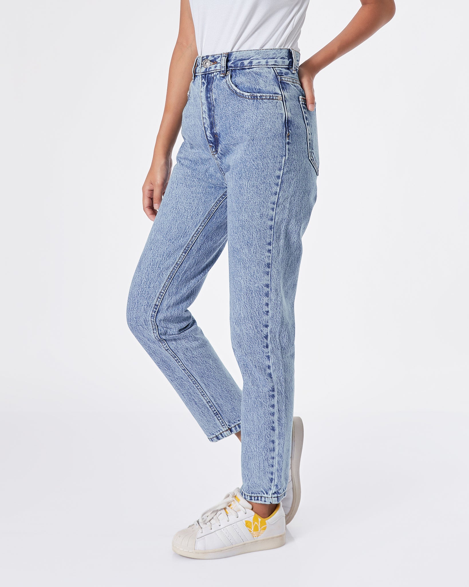PB High Waist Straight Leg Lady Blue Jeans 18.50