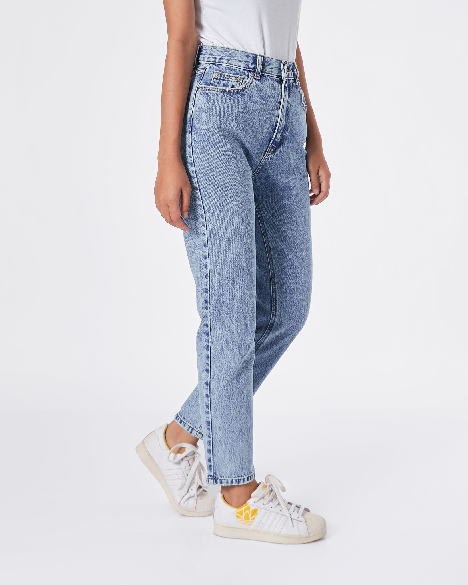 PB High Waist Straight Leg Lady Blue Jeans 18.50