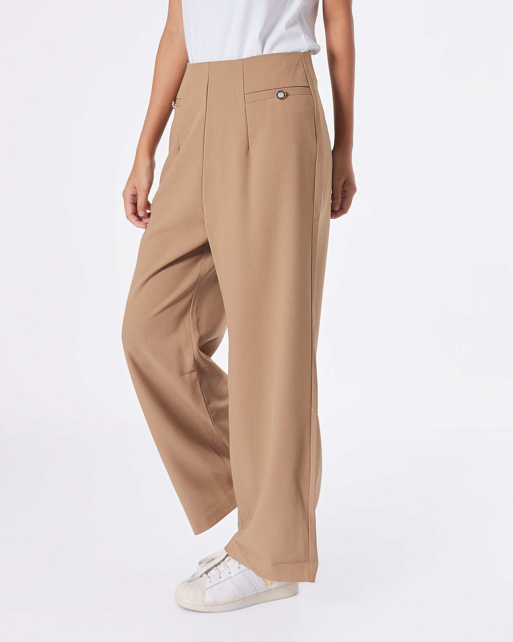 Front Pocket Wide Leg Lady Pants 17.50