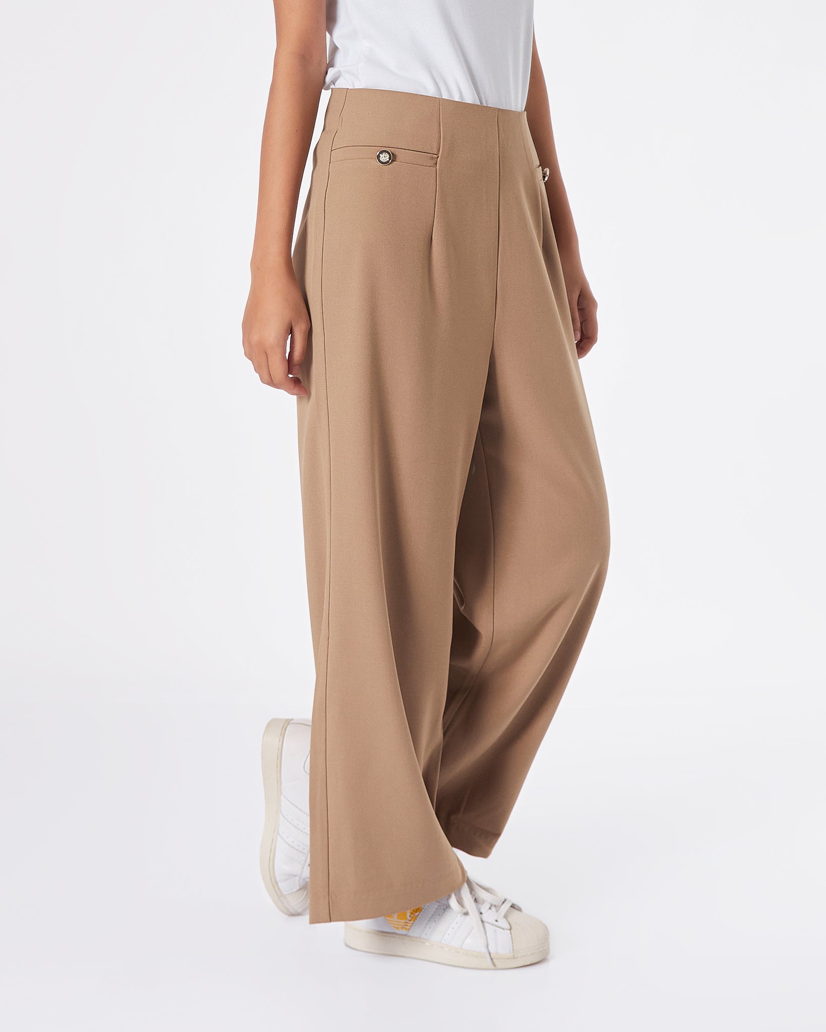 Front Pocket Wide Leg Lady Pants 17.50