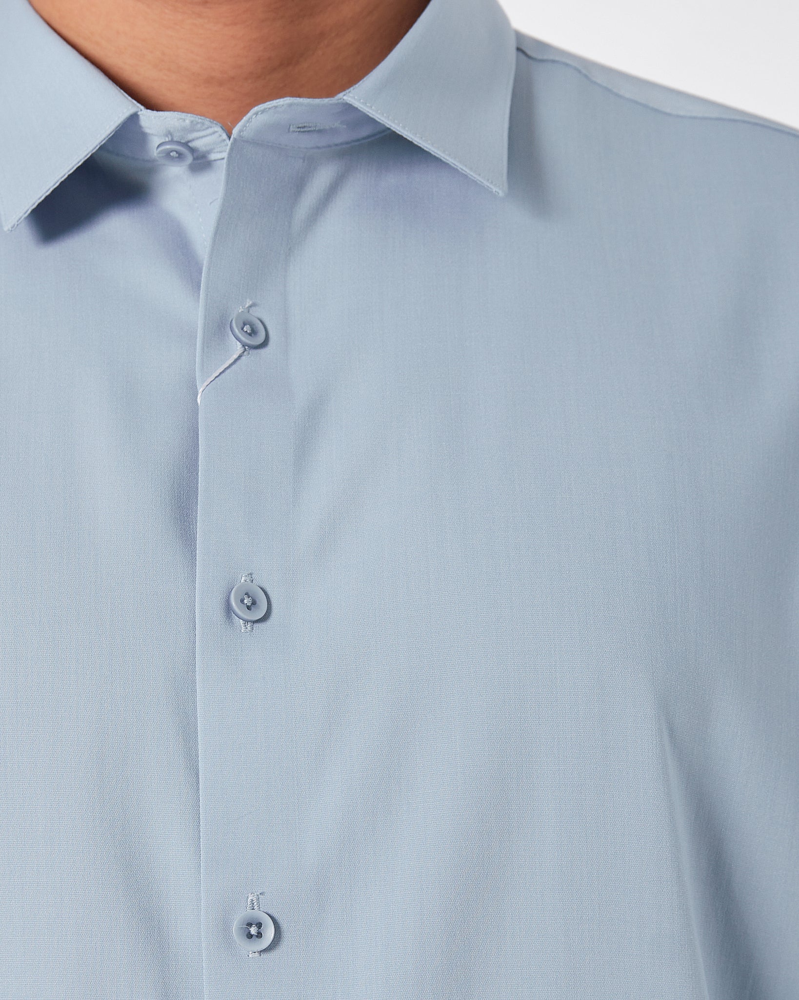 NK Slim Fit Men Grey Shirts Long Sleeve 25.90