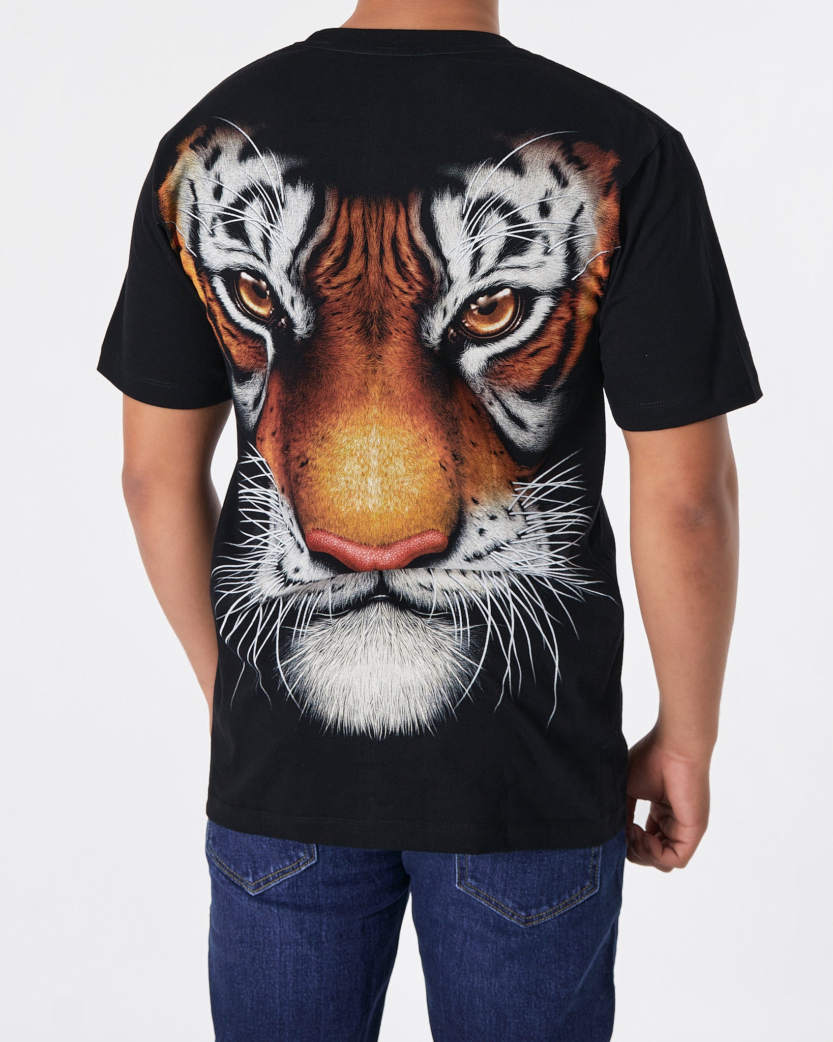 THA Tiger Front & Back Printed Men Over Size T-Shirt 16.90