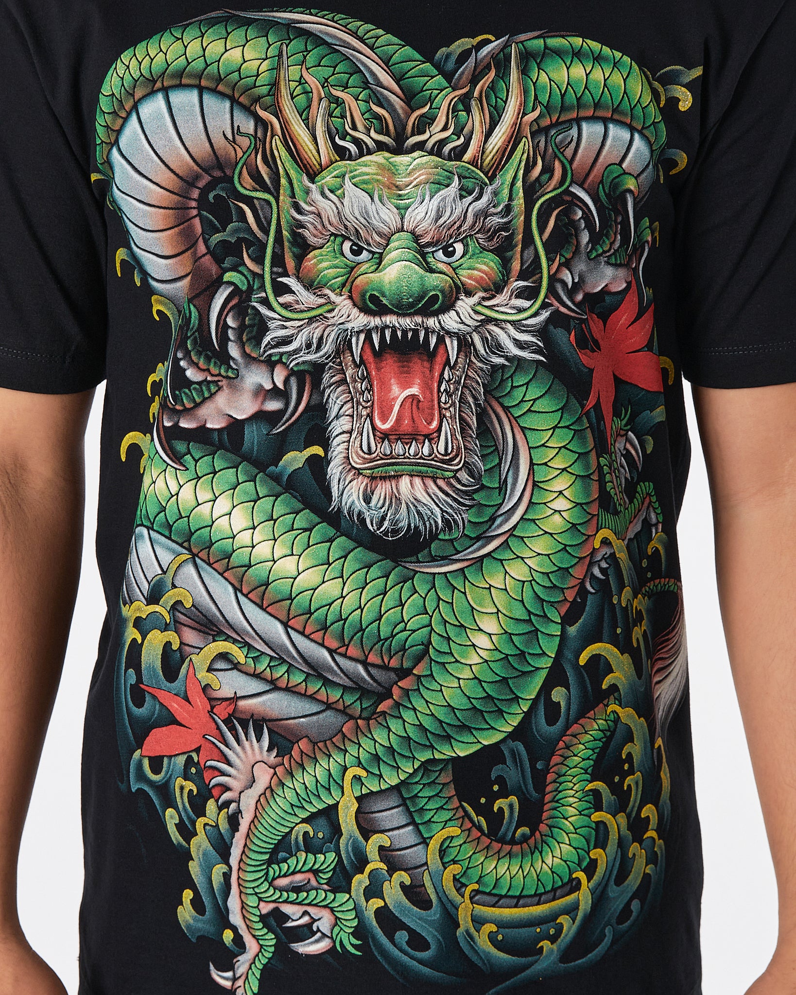THA Dragon Front & Back Printed Men Over Size T-Shirt 15.90