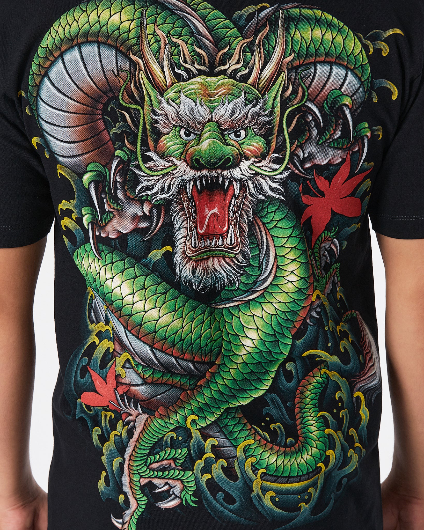 THA Dragon Front & Back Printed Men Over Size T-Shirt 15.90