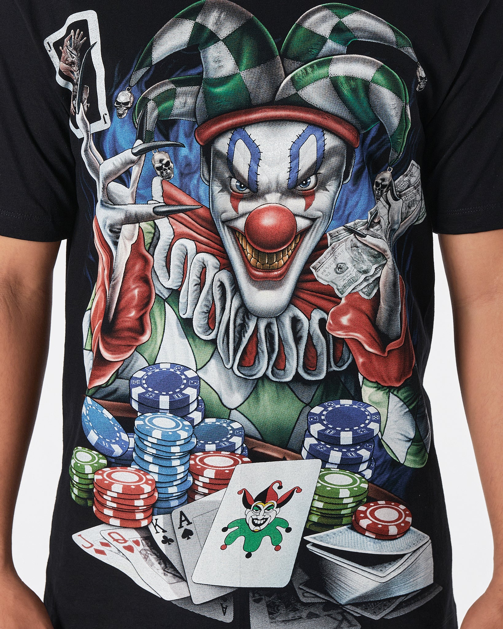 THA Clown Front & Back Printed Men Over Size T-Shirt 15.90
