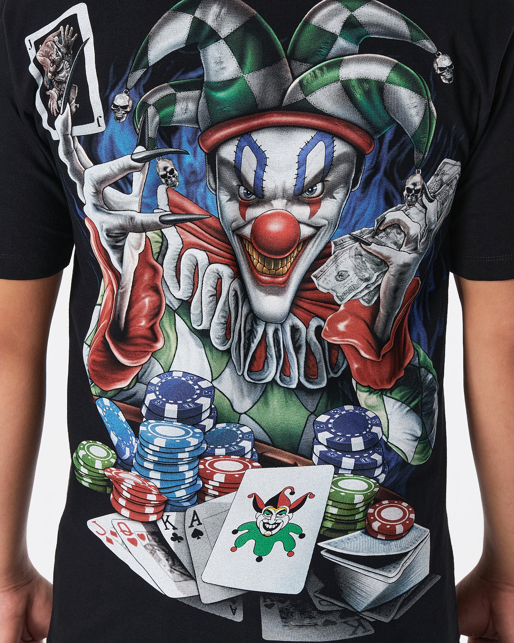 THA Clown Front & Back Printed Men Over Size T-Shirt 15.90
