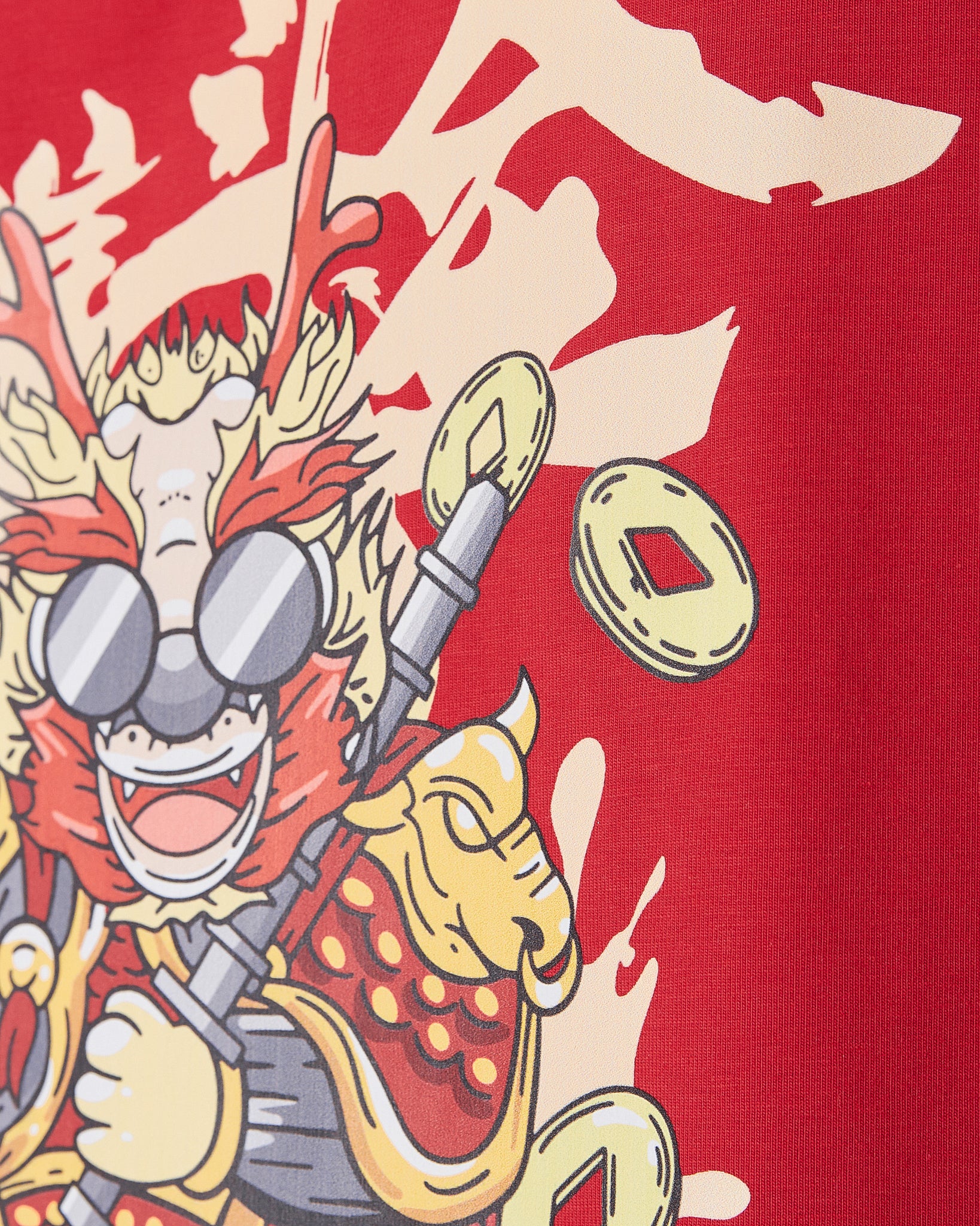 MOI Year Of The Dragon Unisex Red T-Shirt 13.90