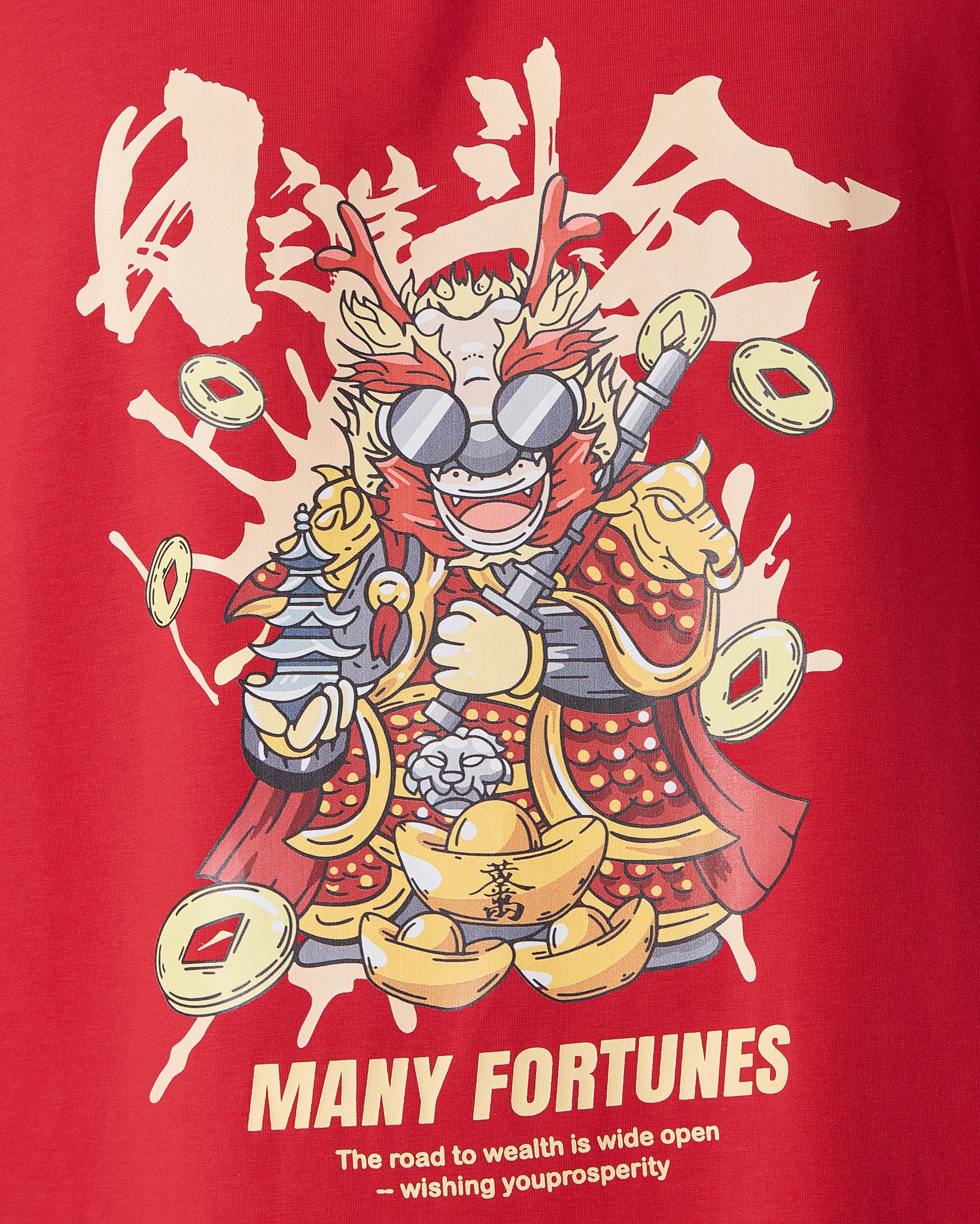 MOI Year Of The Dragon Unisex Red T-Shirt 13.90