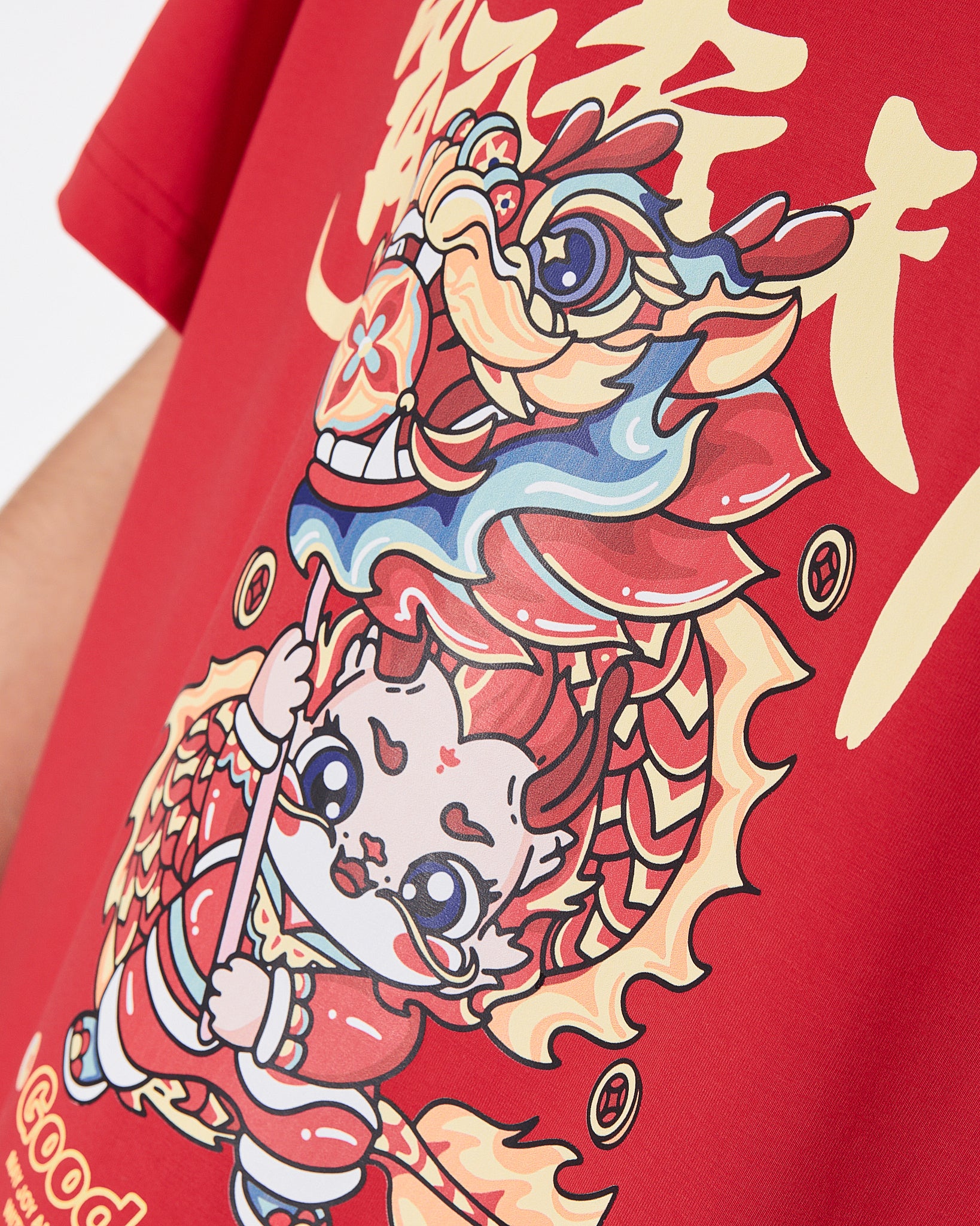 MOI Year Of The Dragon Unisex Red T-Shirt 13.90