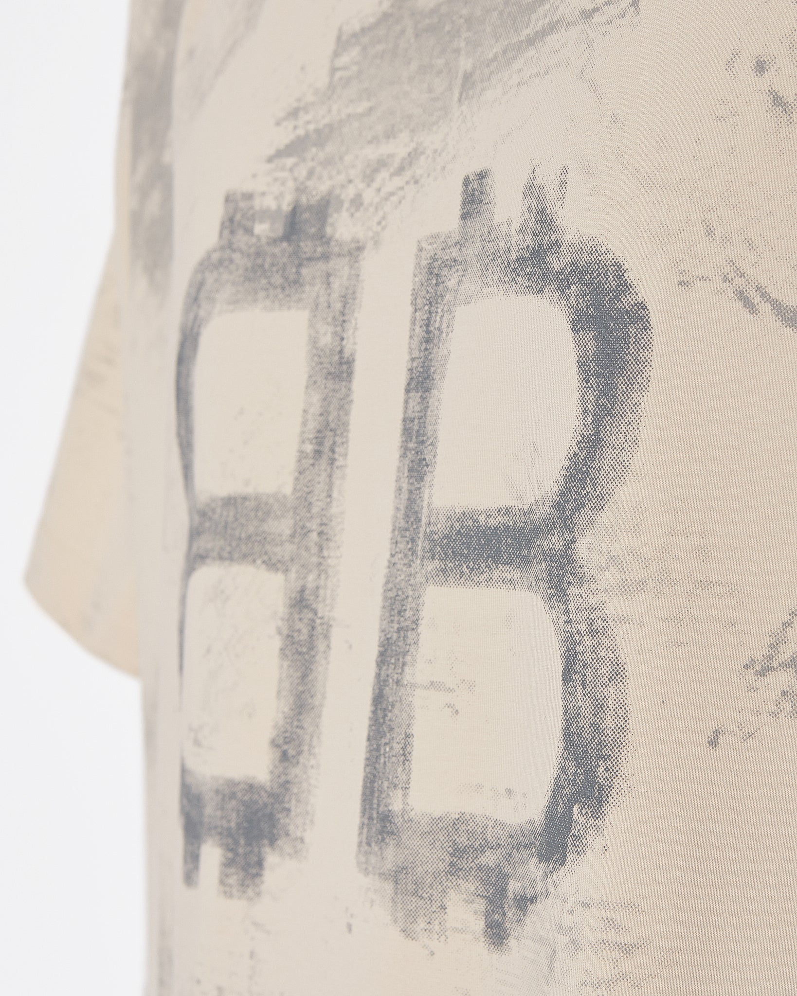 BAL Faded Color Logo Printed Men Cream T-Shirt 16.90