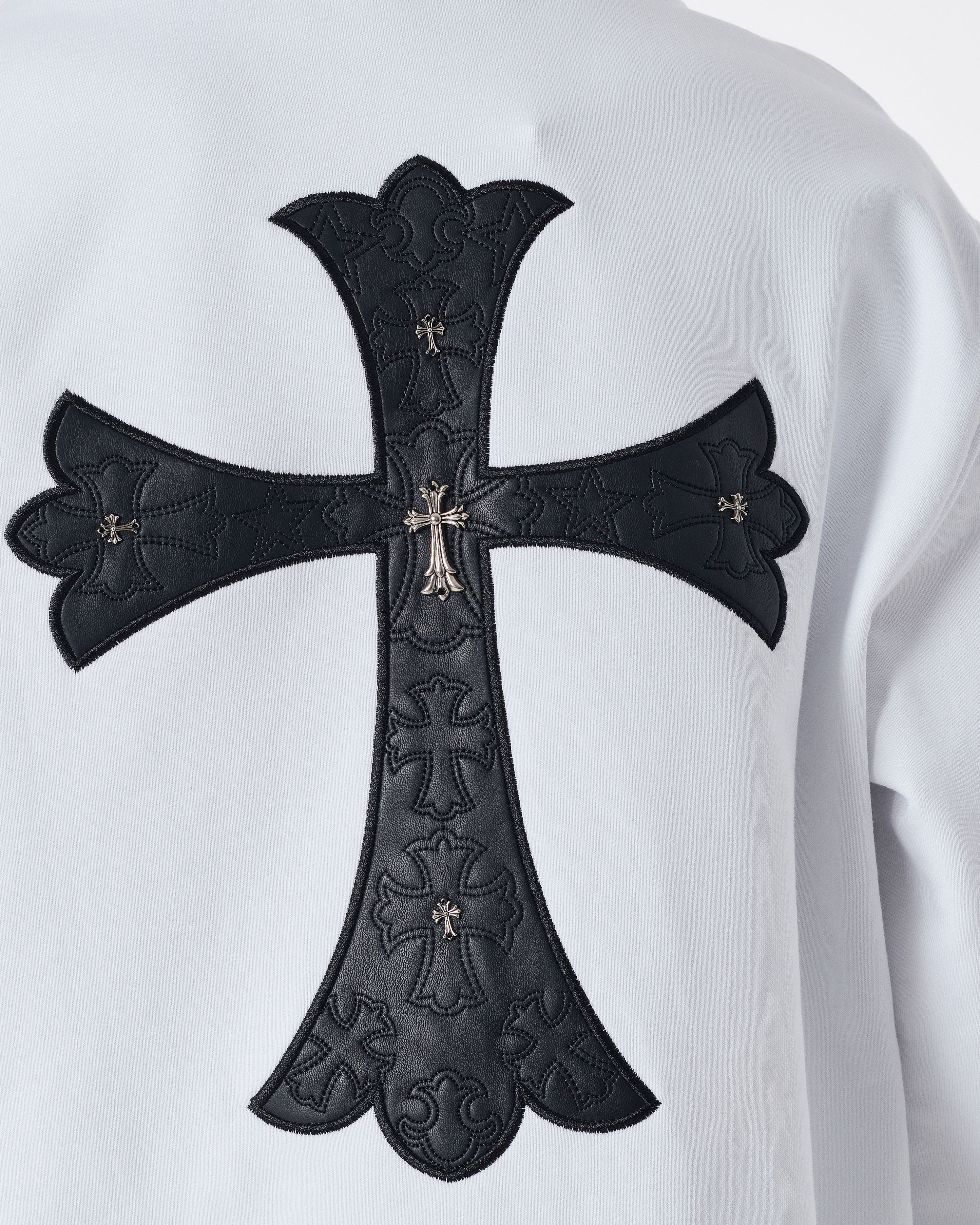 Cross Back Logo Embroidered Men Hoodie Zipped 44.90