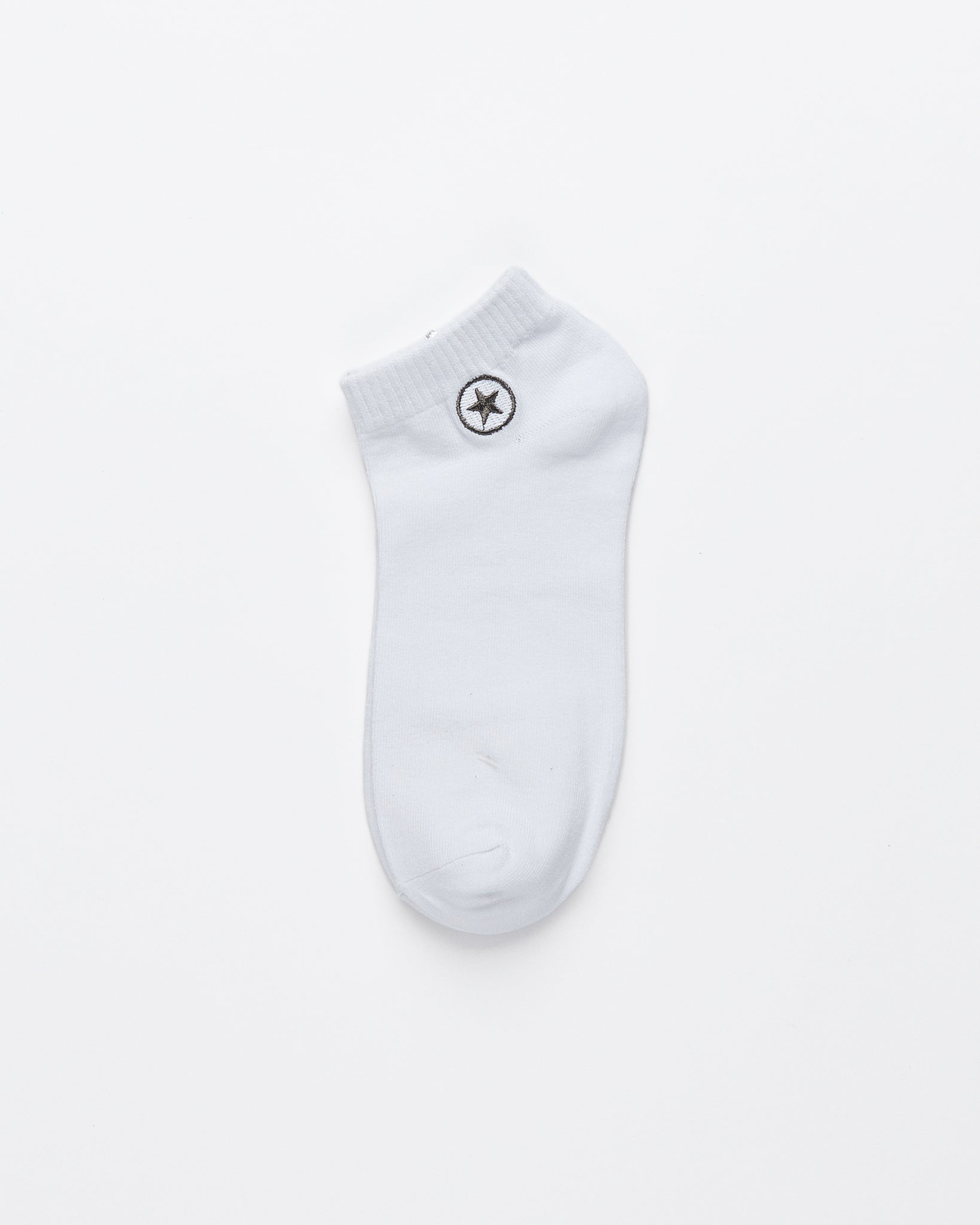 CVS Star Embroidered White Low Cut 1 Pairs Socks 2.10