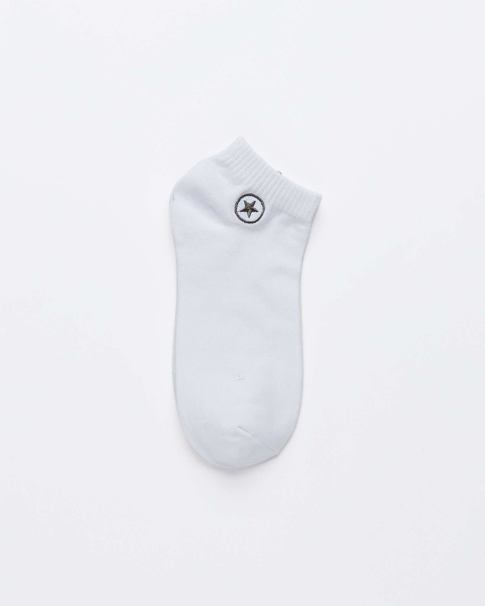 CVS Star Embroidered White Low Cut 1 Pairs Socks 2.10