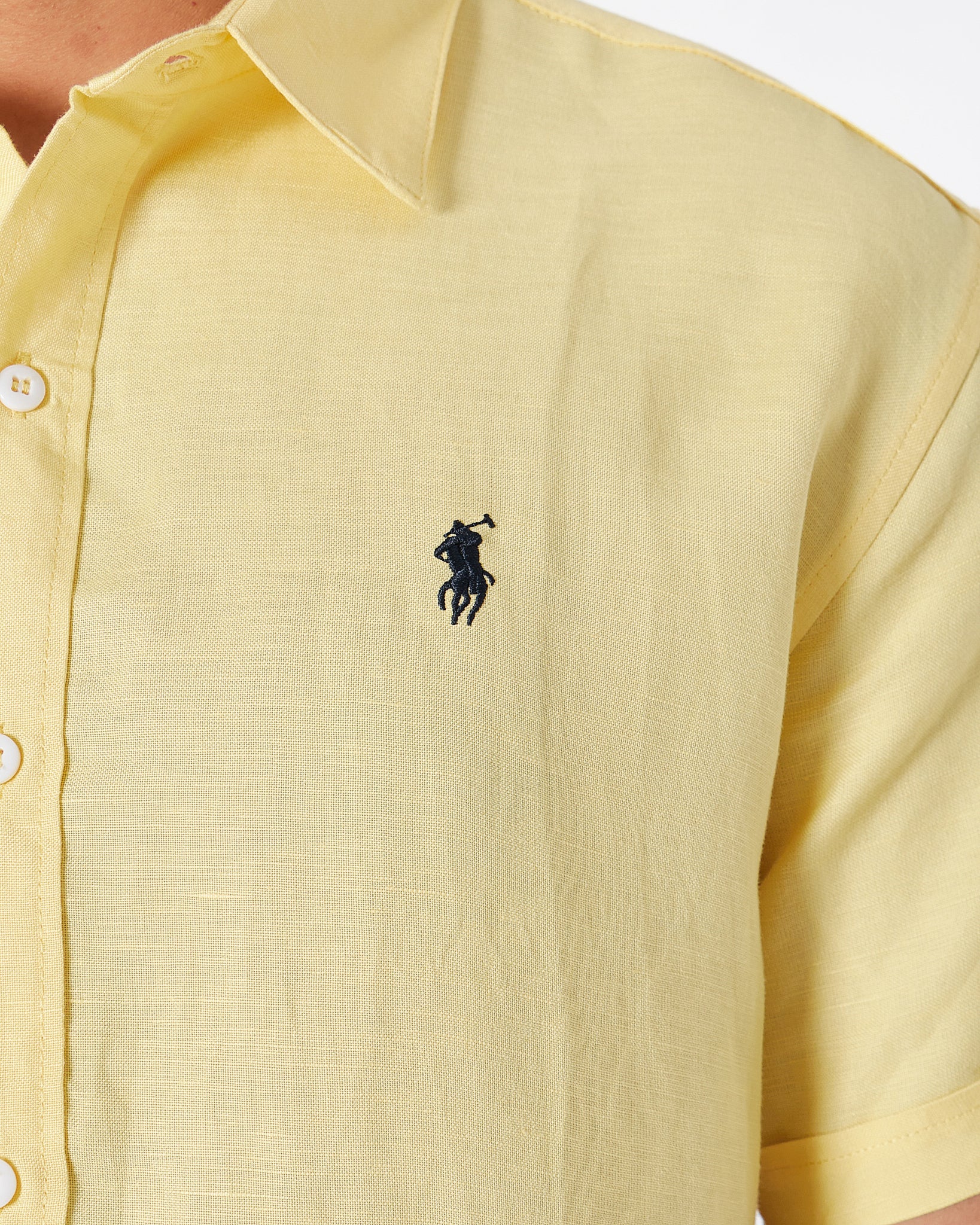 RL Cotton Men Yellow Shirts Short Sleeve 28.90