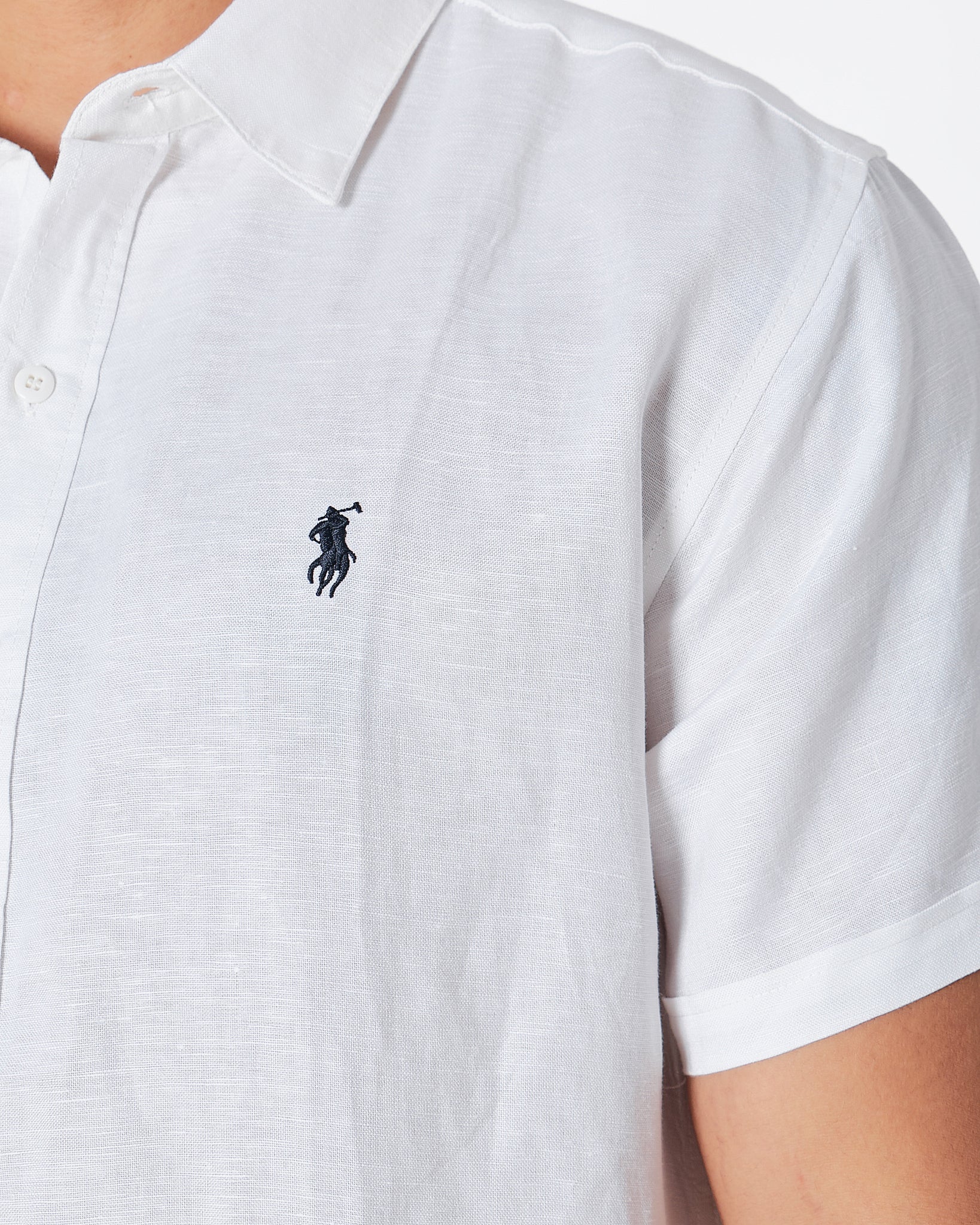 RL Cotton Men White Shirts Short Sleeve 28.90
