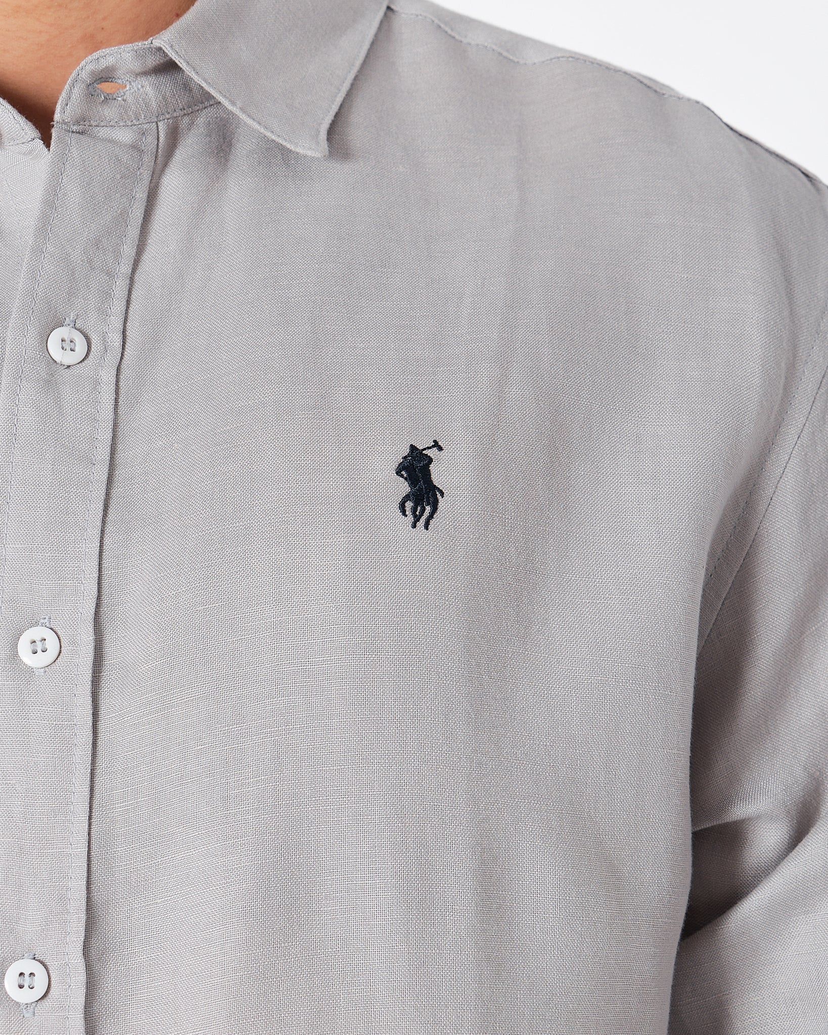 RL Cotton Men Grey Shirts Long Sleeve 30.90