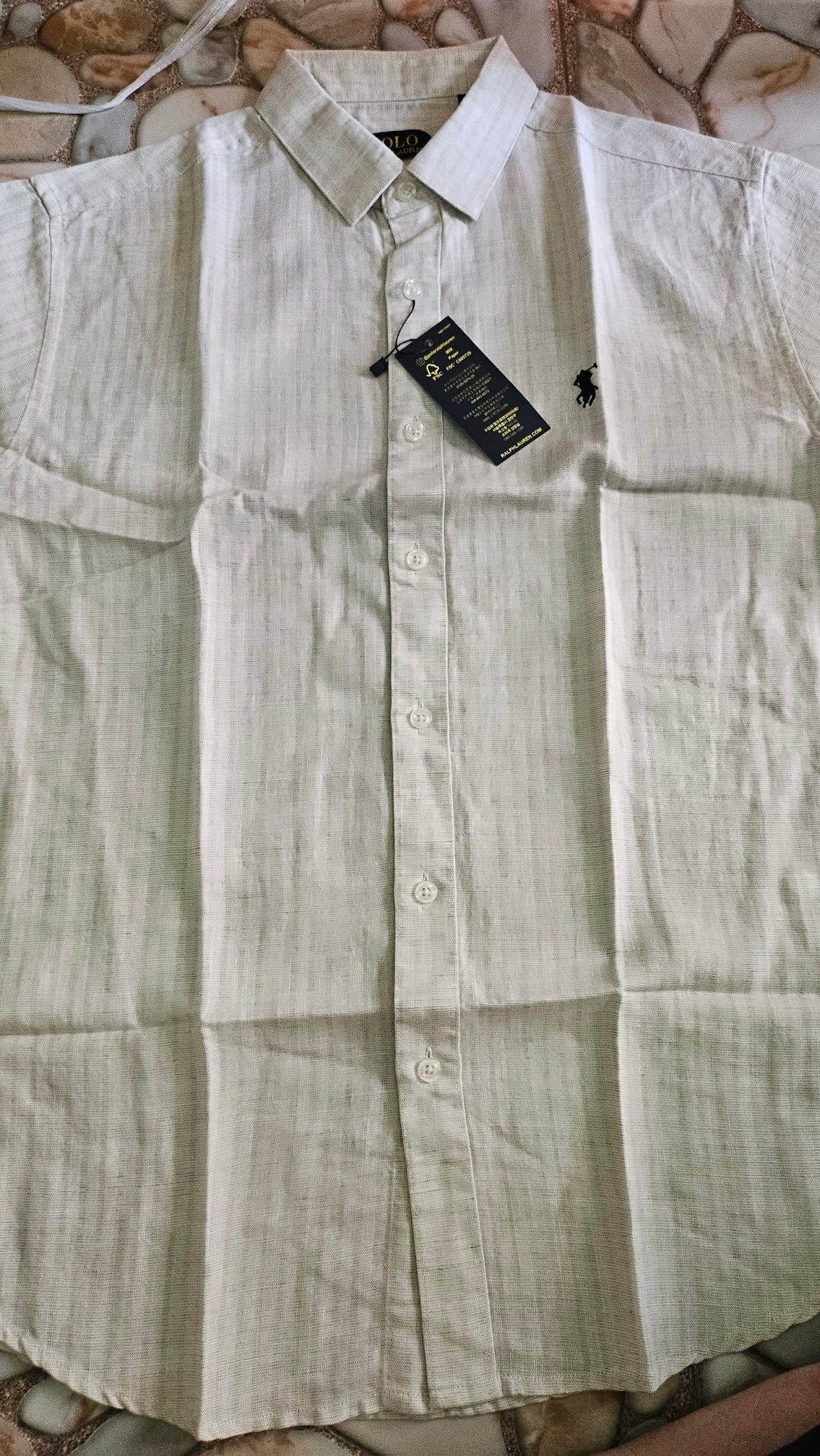 RL Men Striped Shirt Short Sleeve 19.90