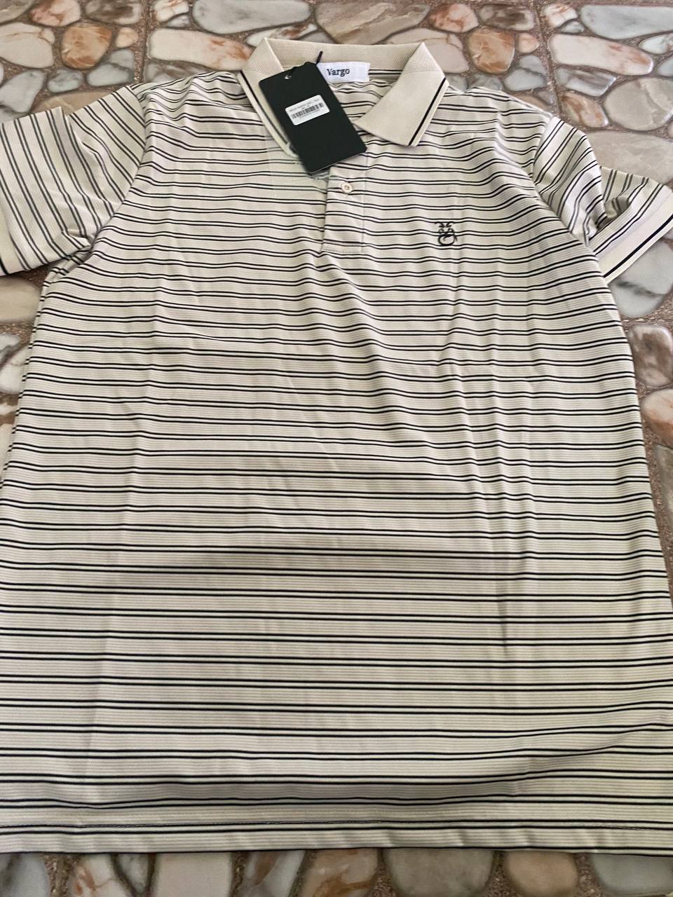 VAR Striped Men Polo Shirt
