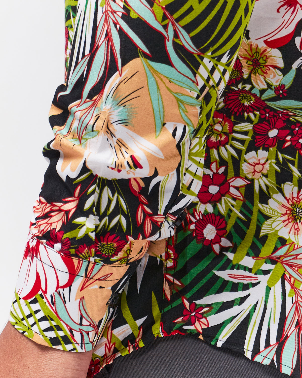 Floral Printed Men Shirt Long Sleeve 21.90
