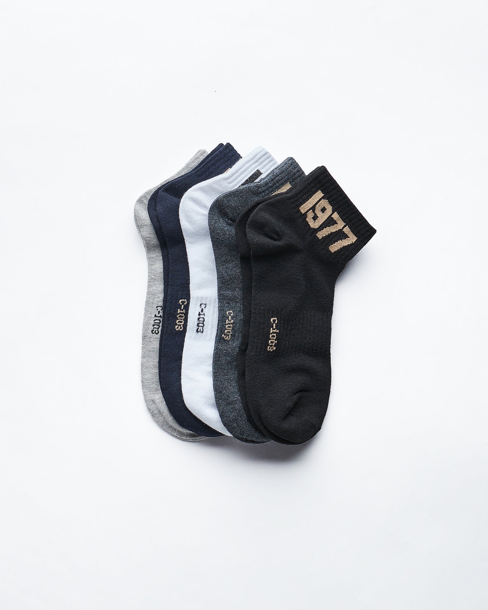 MOI OUTFIT-1977 5 Pairs Quarter Socks 13.90