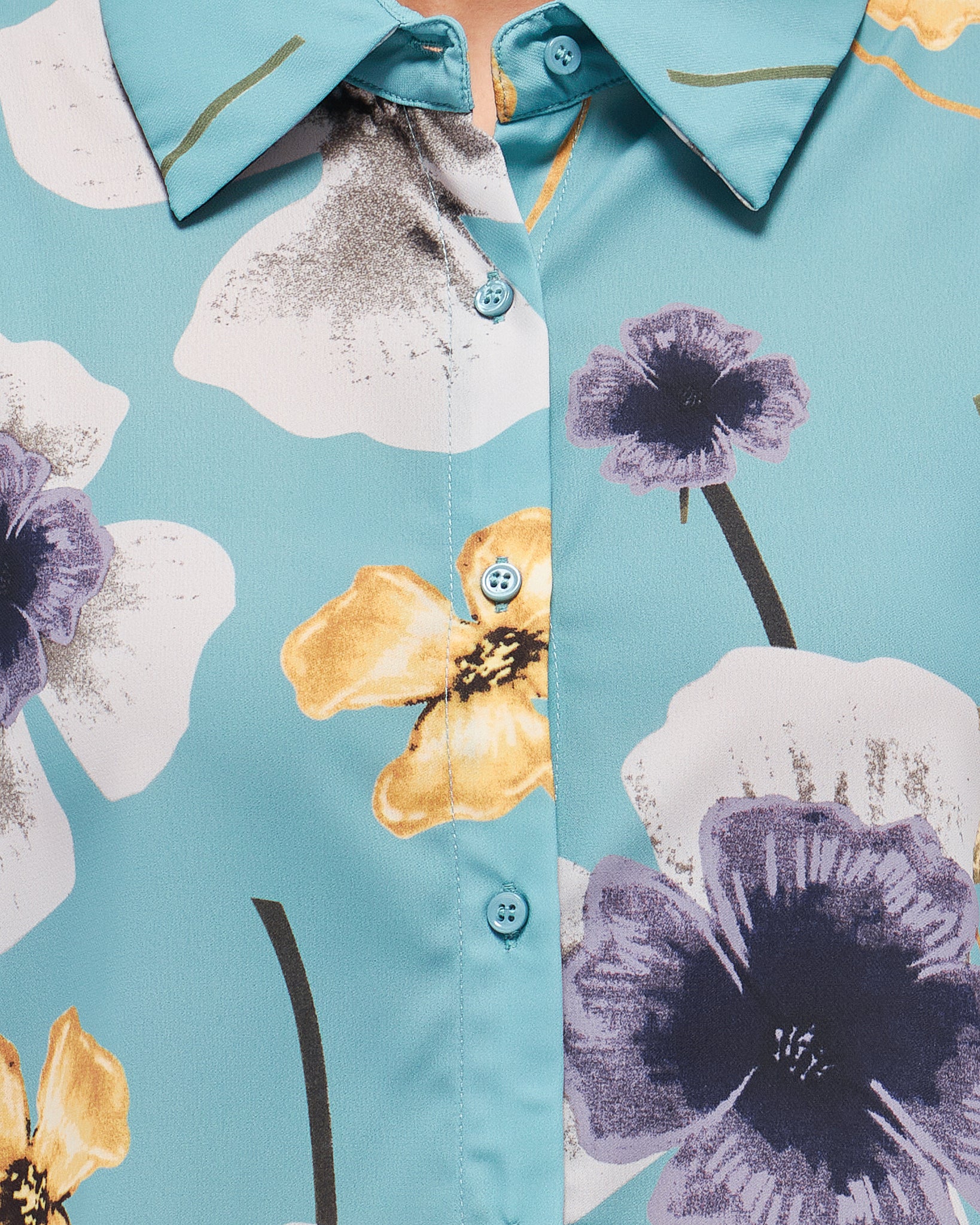 Floral Over Printed Lady Blouse 22.90