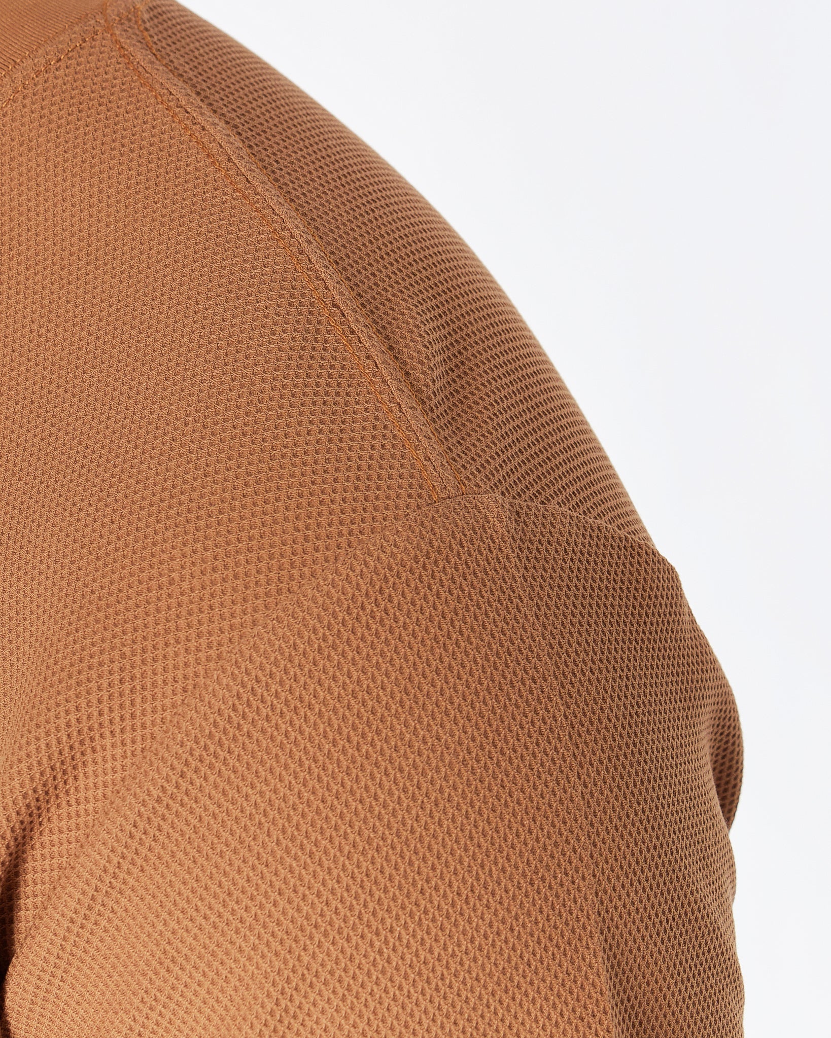 MOI OUTFIT-ABA Solid Color Comfort Men Brown T-Shirt 14.90