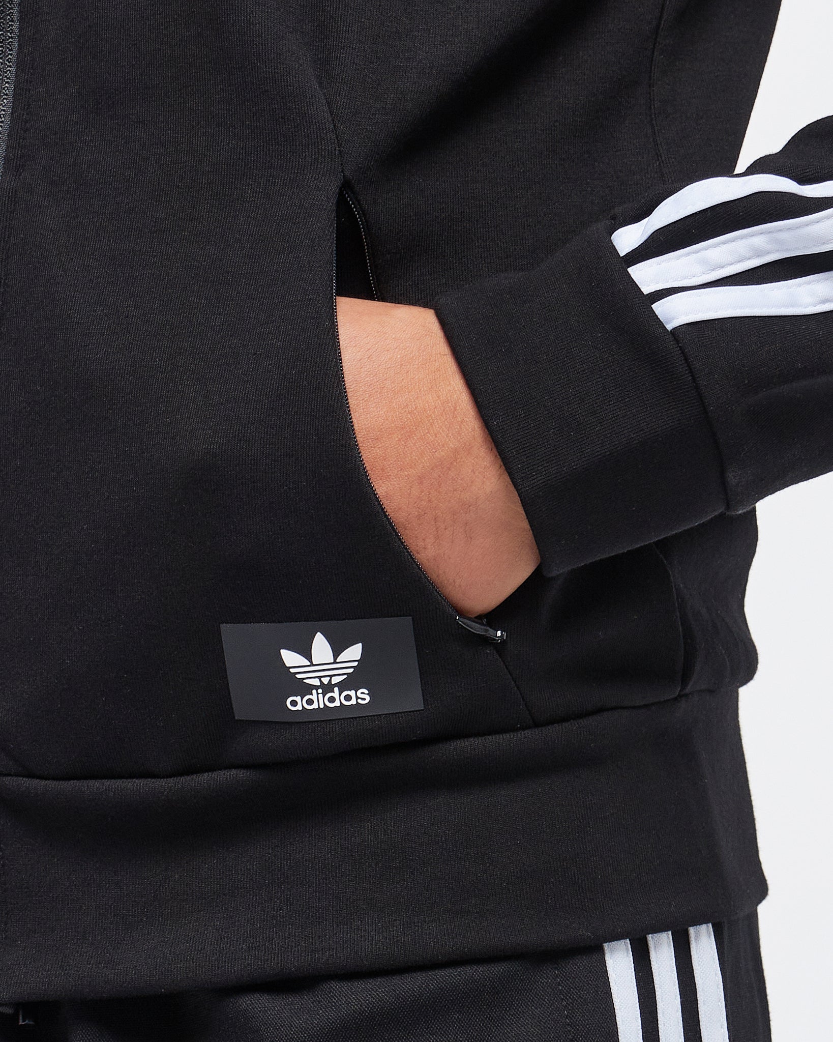 MOI OUTFIT-AD 3 Striped Unisex Hoodie Zipped 30.90