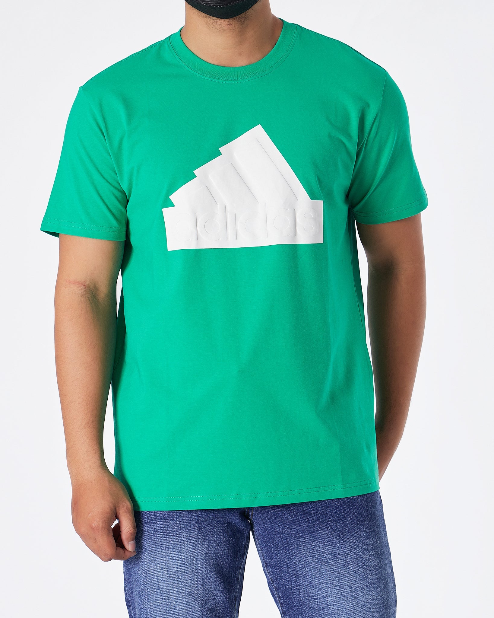 MOI OUTFIT-AD Emboss Men Green T-Shirt 16.90