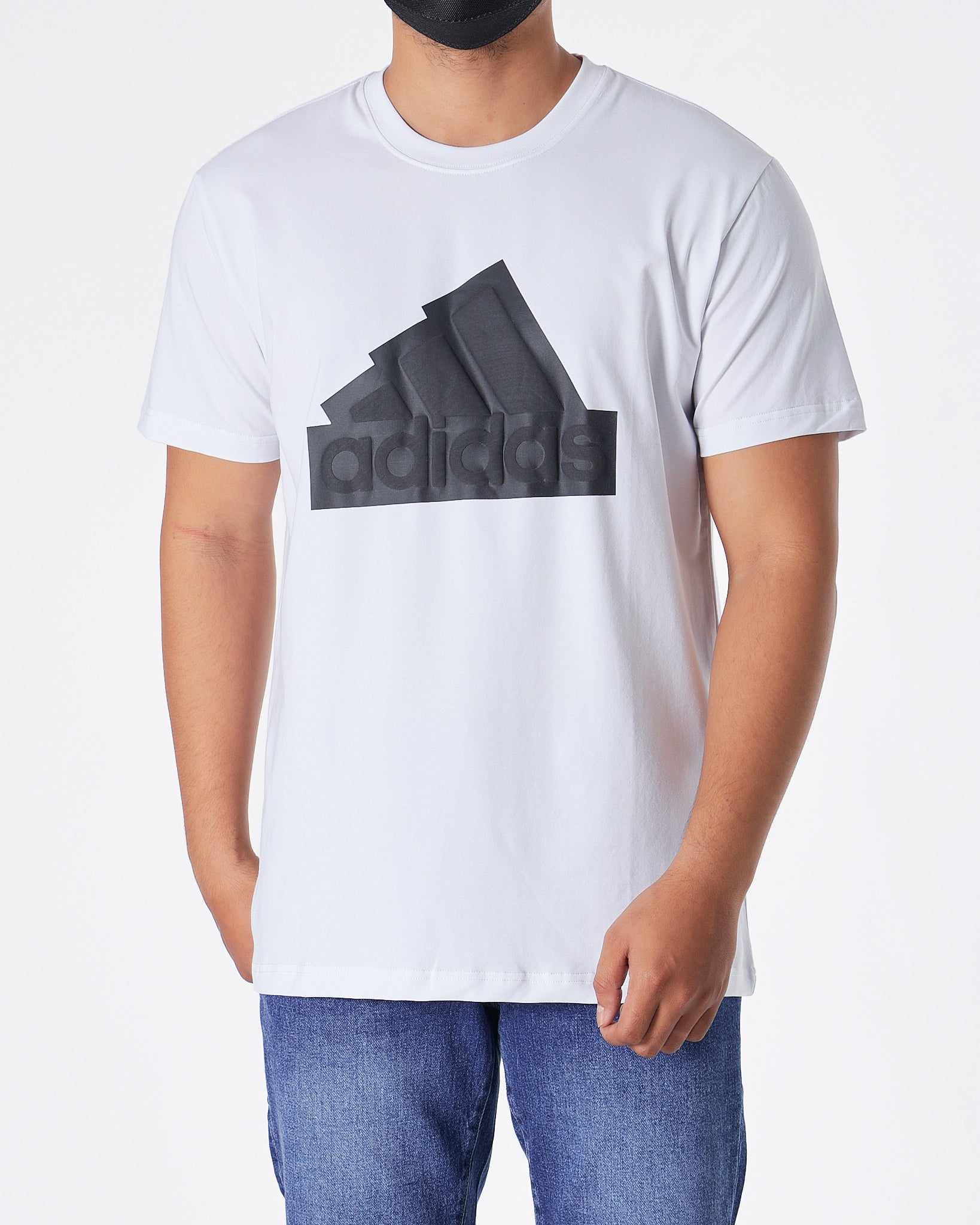 MOI OUTFIT-AD Emboss Men White T-Shirt 16.90