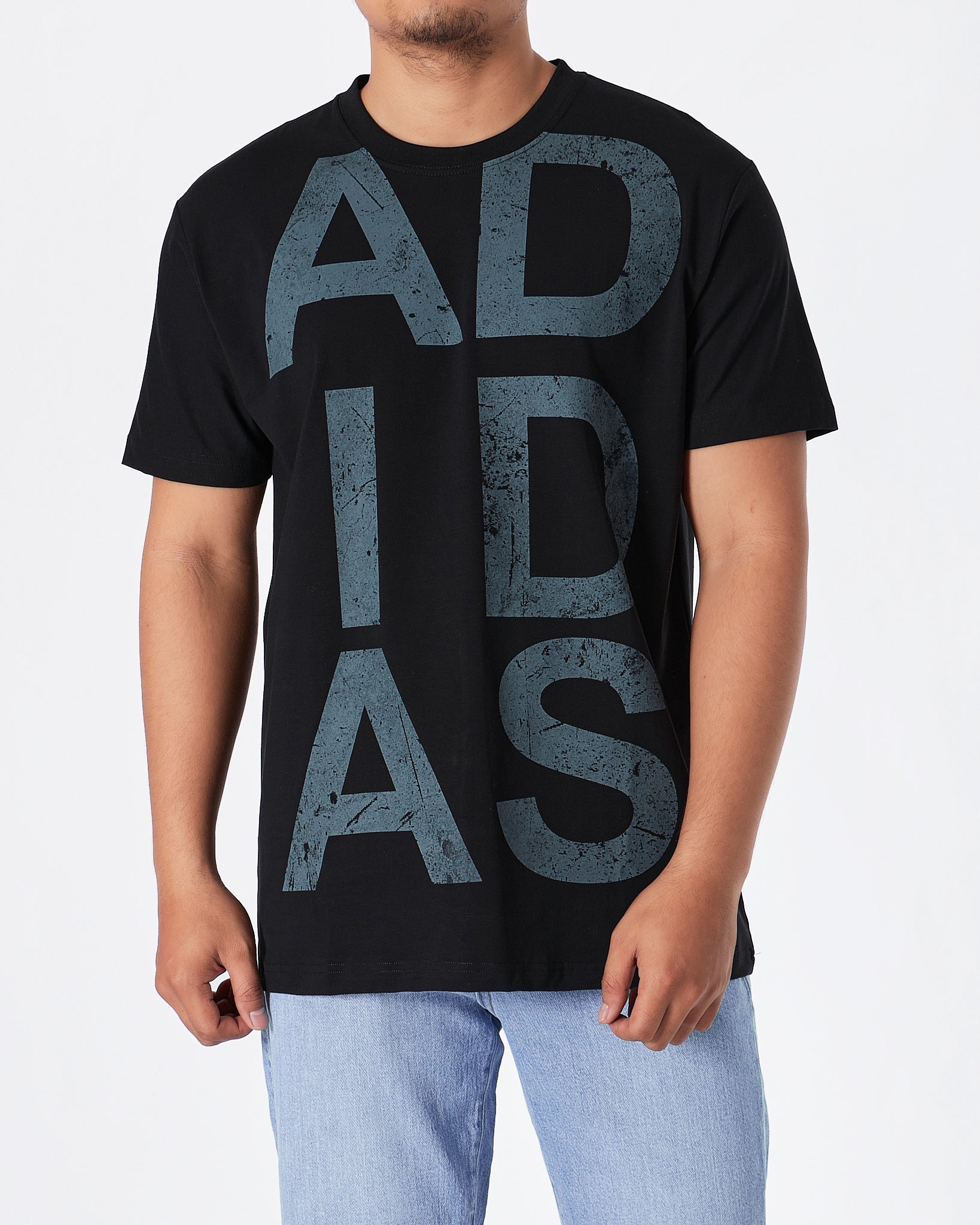 MOI OUTFIT-ADI Graphic Printed Men Black T-Shirt 15.90