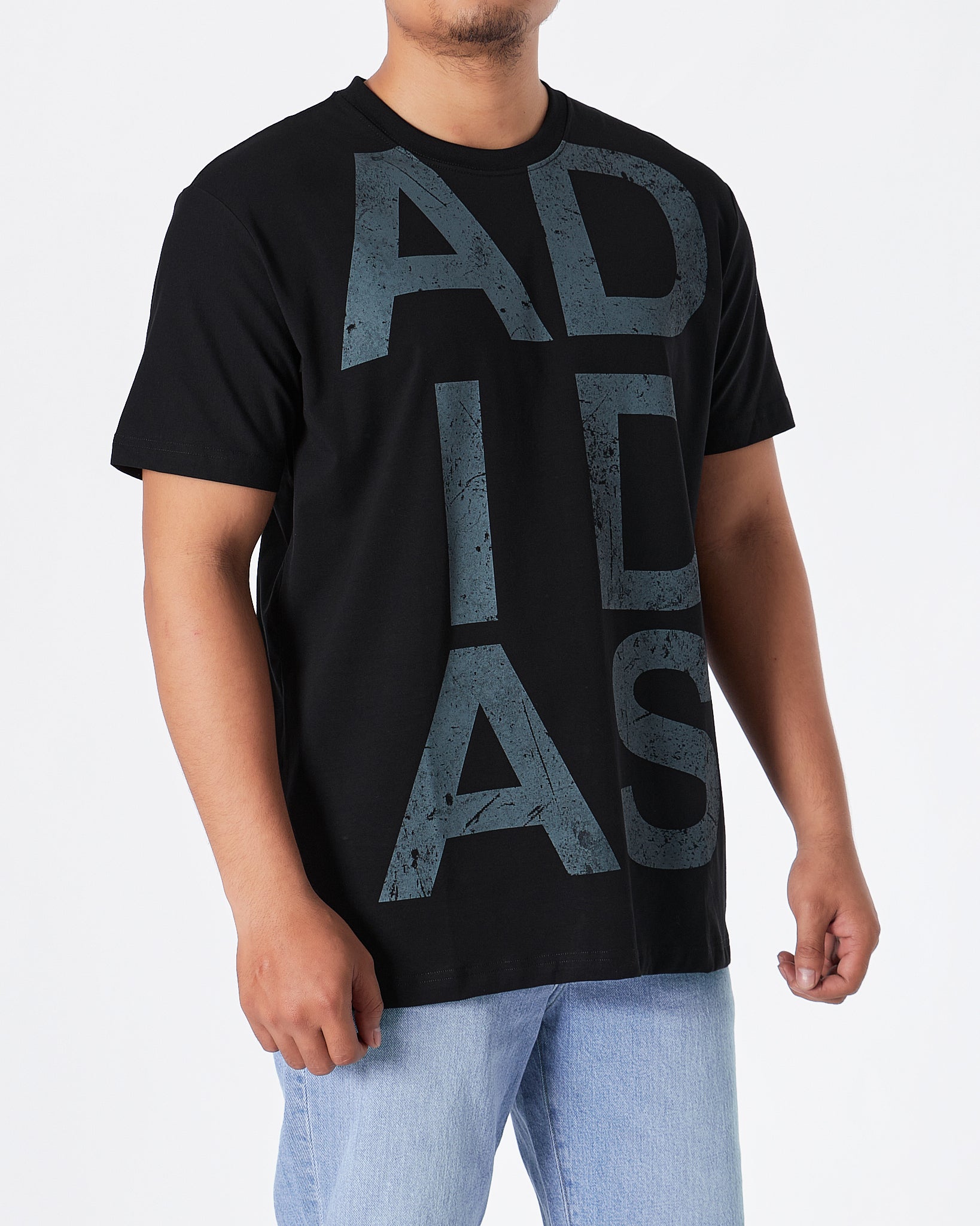 MOI OUTFIT-ADI Graphic Printed Men Black T-Shirt 15.90