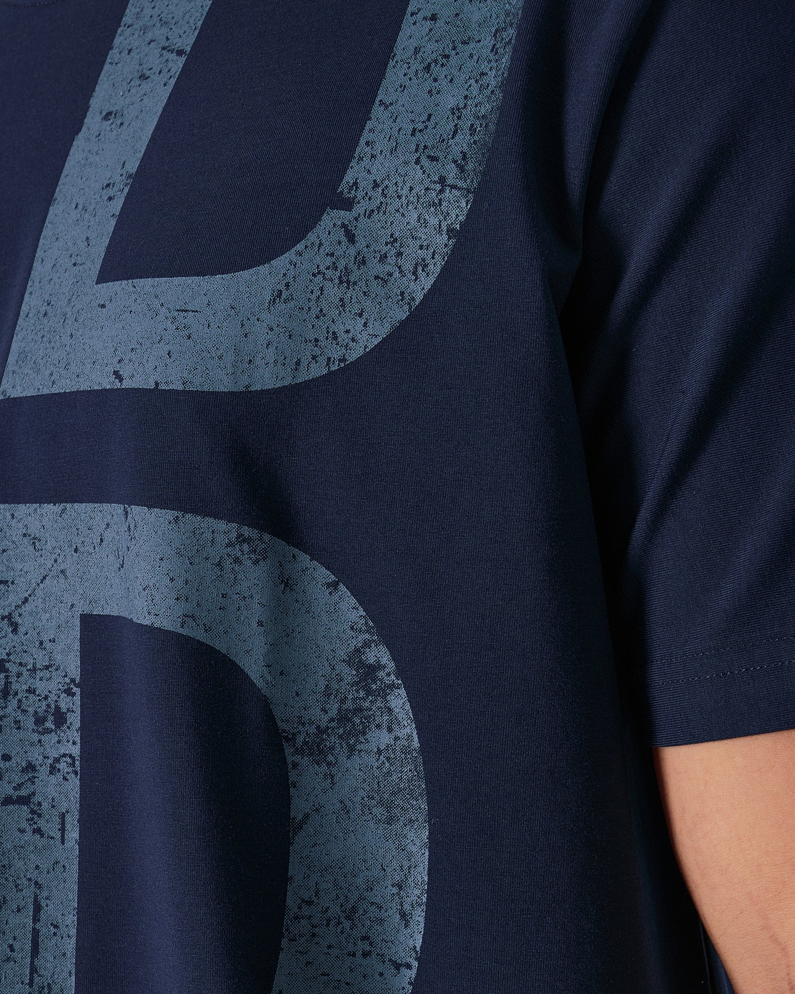 MOI OUTFIT-ADI Graphic Printed Men Blue T-Shirt 15.90