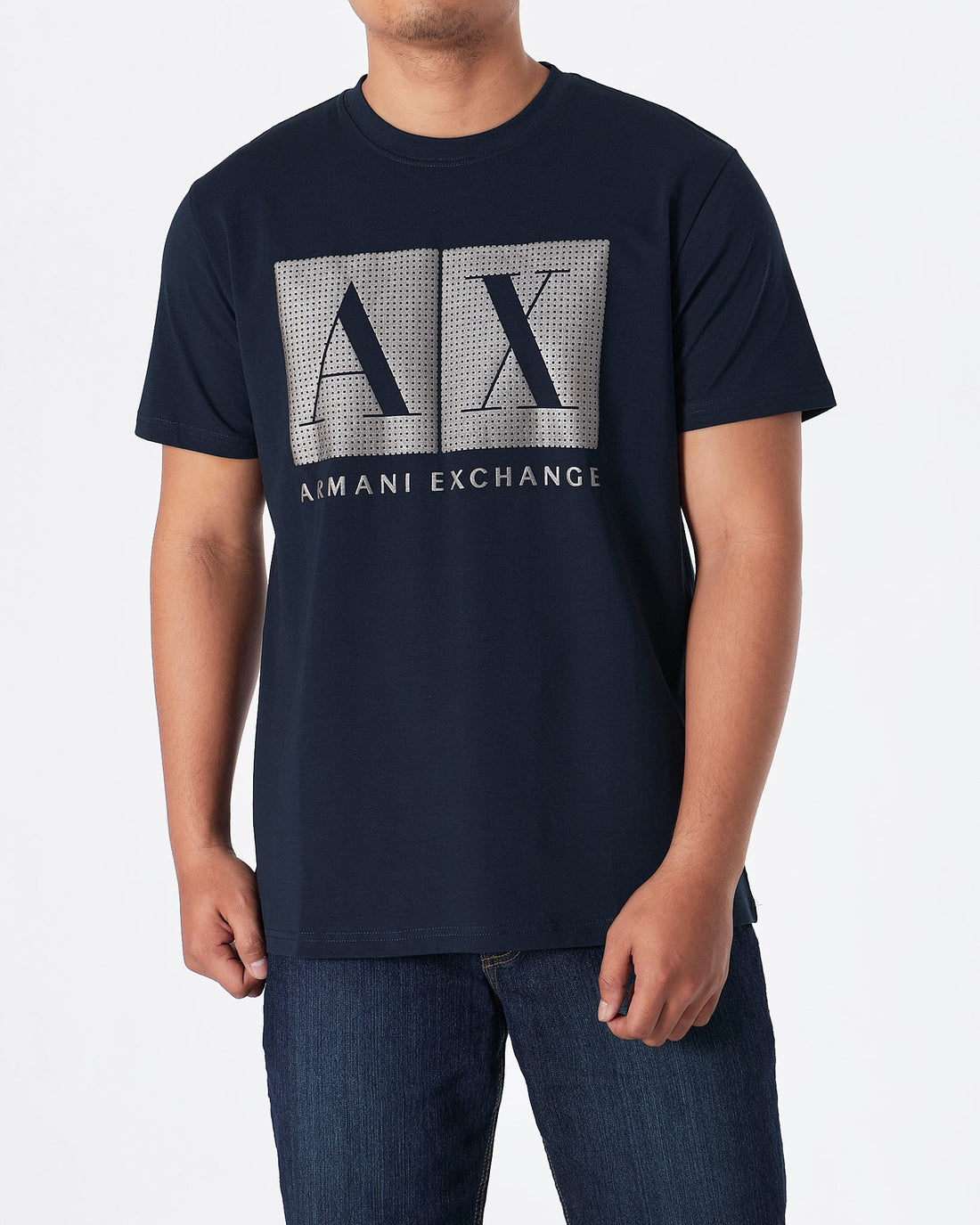 MOI OUTFIT-ARM Exchange Men Blue T-Shirt 17.90
