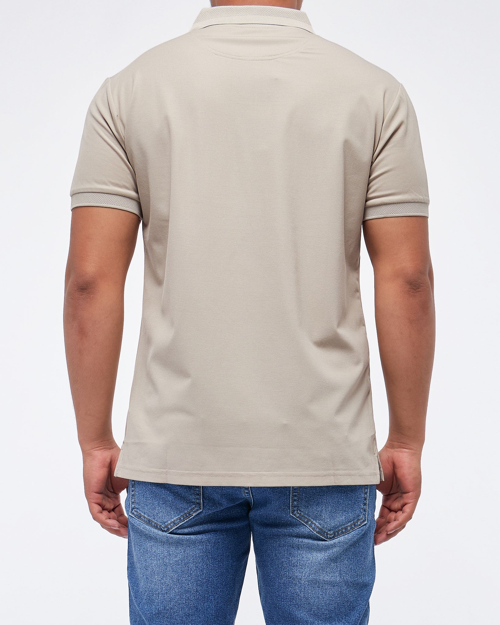 MOI OUTFIT-Boss Logo Printed Men Polo Shirt 22.90