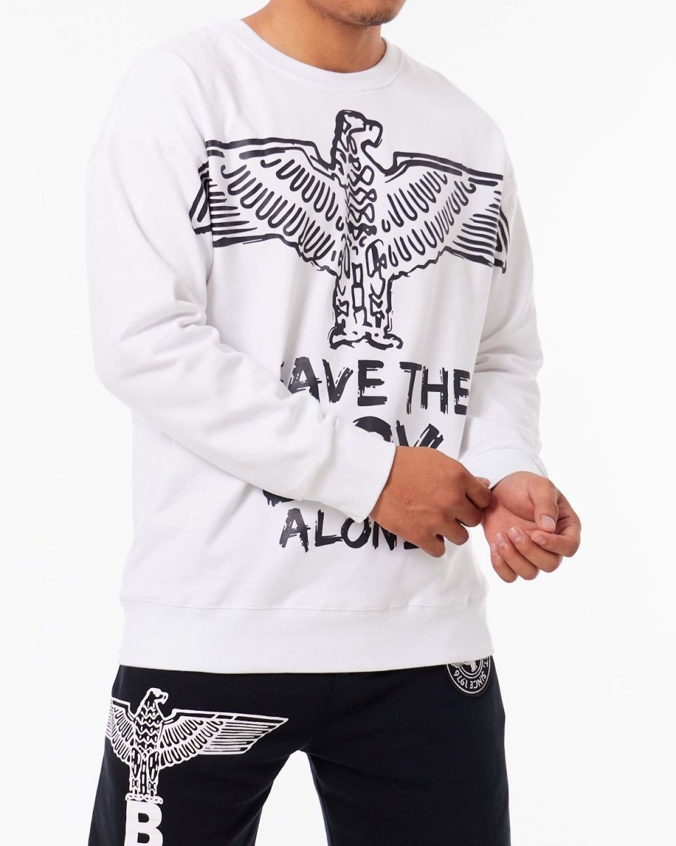 MOI OUTFIT-Both Side Logo Printed Men Sweater 28.90