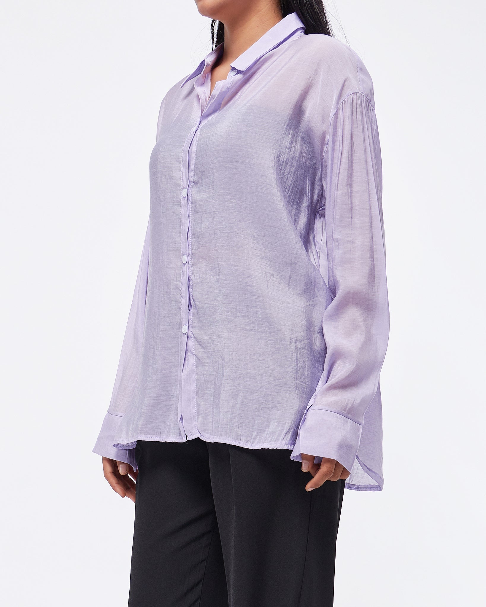 MOI OUTFIT-Candy Color Lady Shirts Long Sleeve 14.90