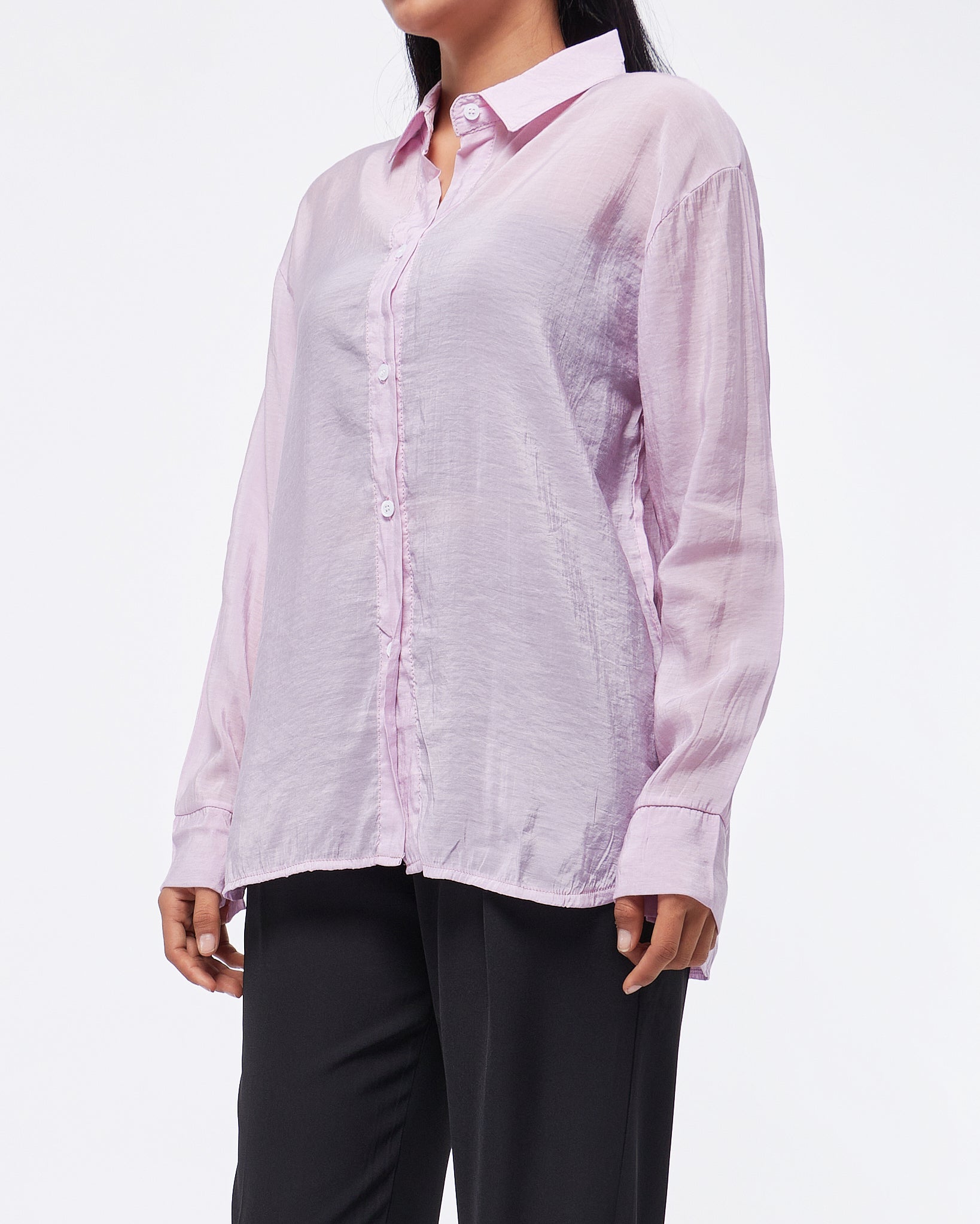 MOI OUTFIT-Candy Color Lady Shirts Long Sleeve 14.90