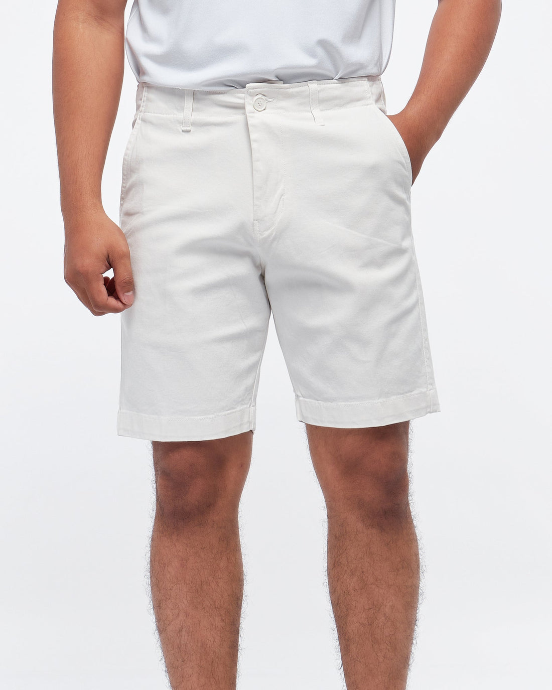 MOI OUTFIT-Casual Fit Khaki Men Shorts 17.50