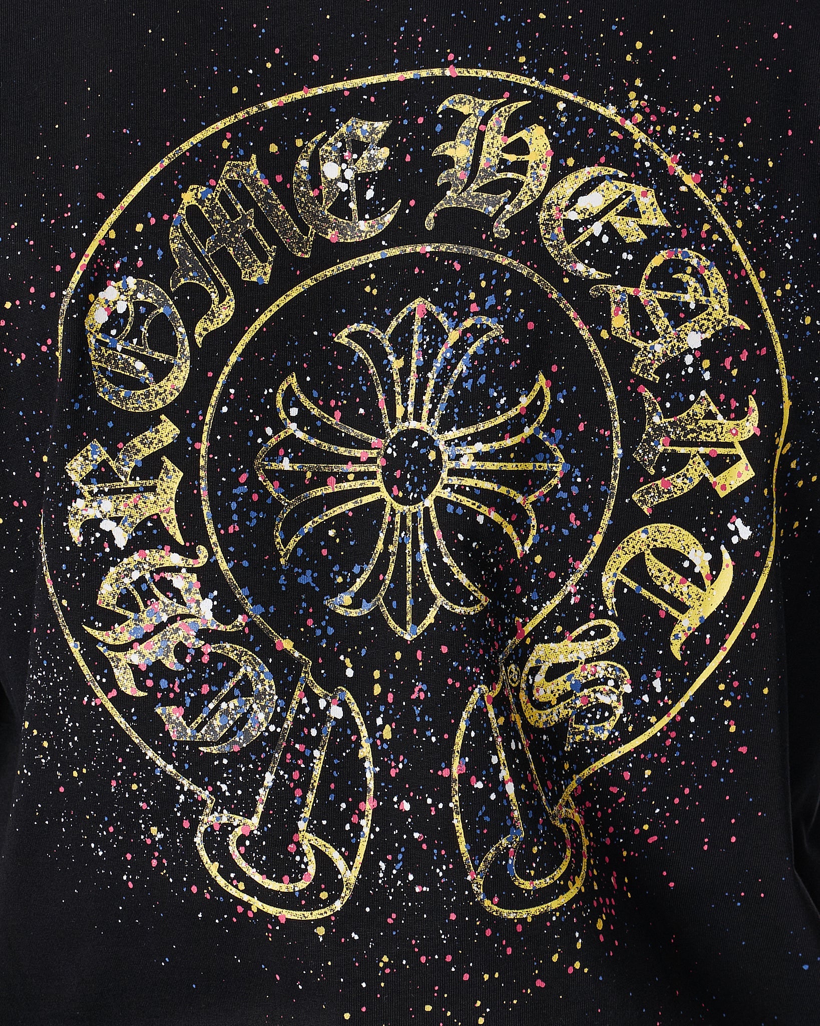 MOI OUTFIT-CH Round Crooss Back Men Black T-Shirt 22.90