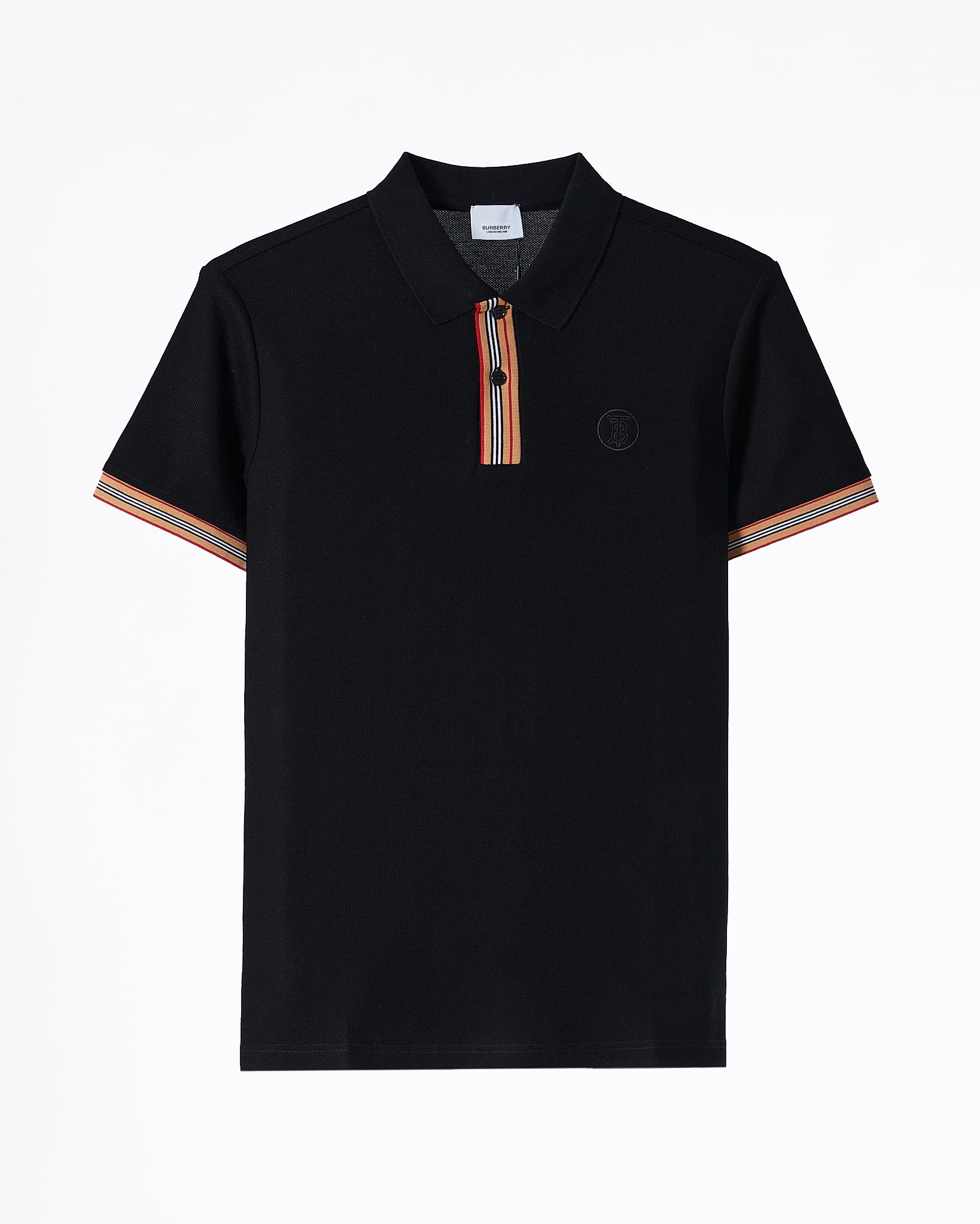 MOI OUTFIT-Collar Striped Men Polo Shirt 55.90