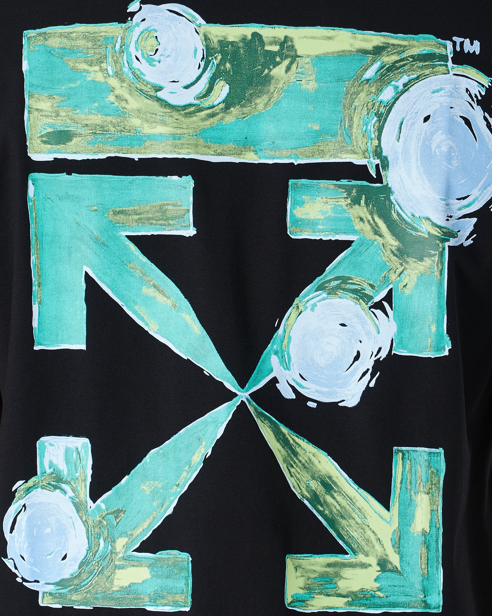 MOI OUTFIT-Cross Back Green Arrow Printed Men T-Shirt 17.90