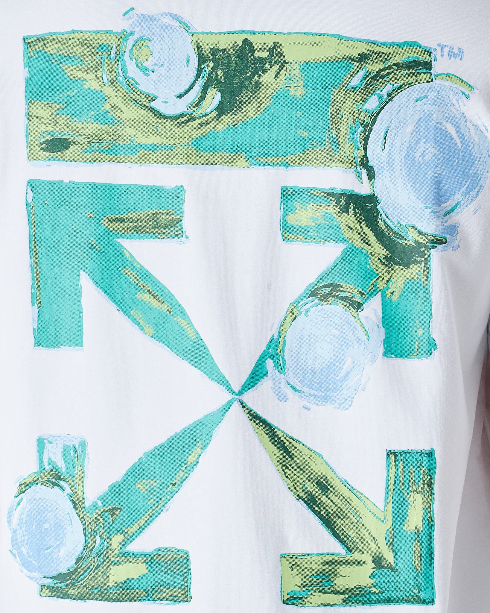 MOI OUTFIT-Cross Back Green Arrow Printed Men T-Shirt 17.90