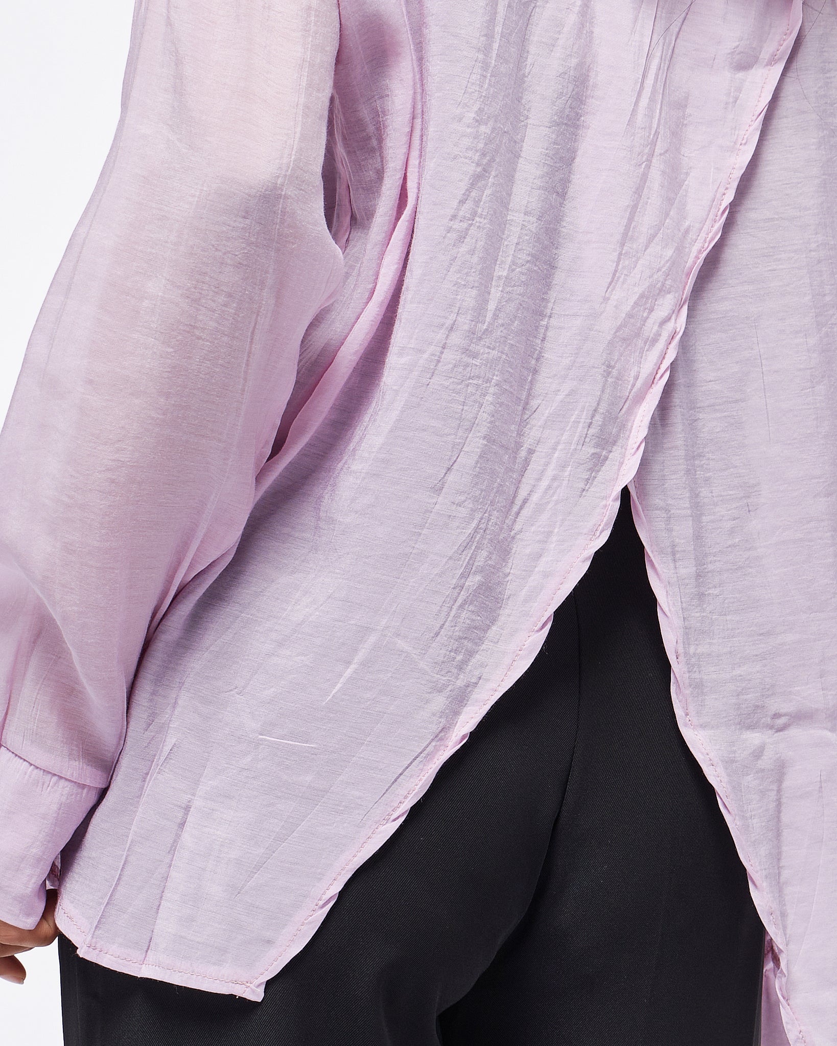 MOI OUTFIT-Cross Back Lady Shirts Long Sleeve 14.90