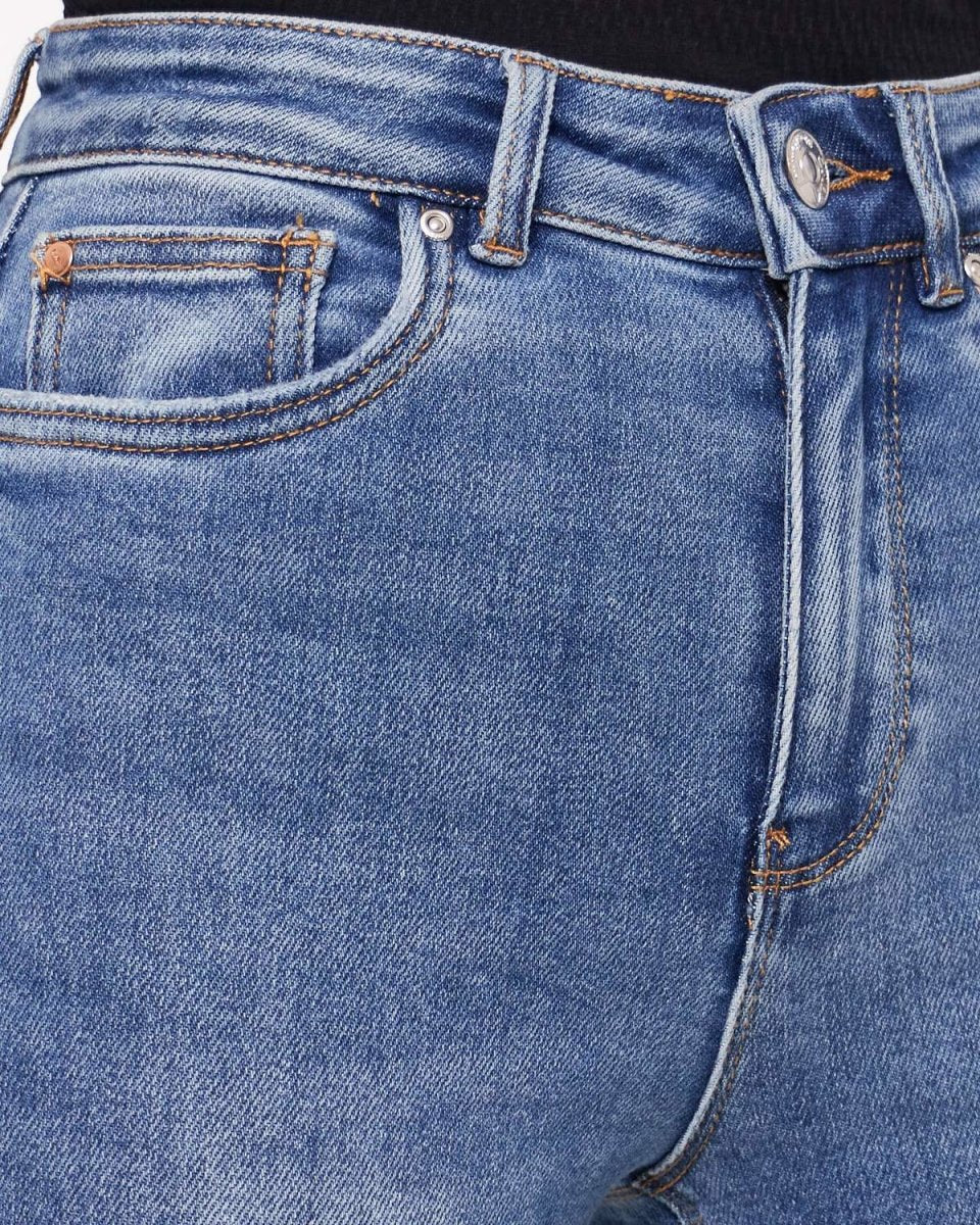 MOI OUTFIT-Distressed Lady Slim Fit Jeans 16.90