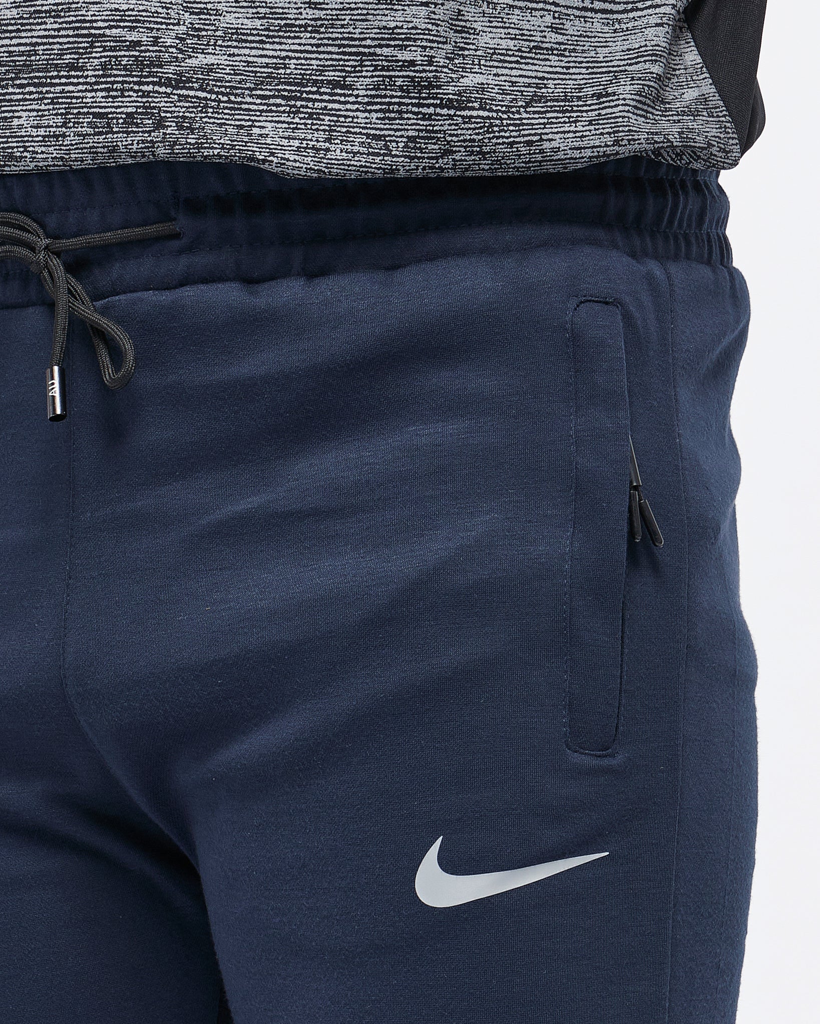 MOI OUTFIT-Double Swooh Logo Printed Men Joggers 14.90