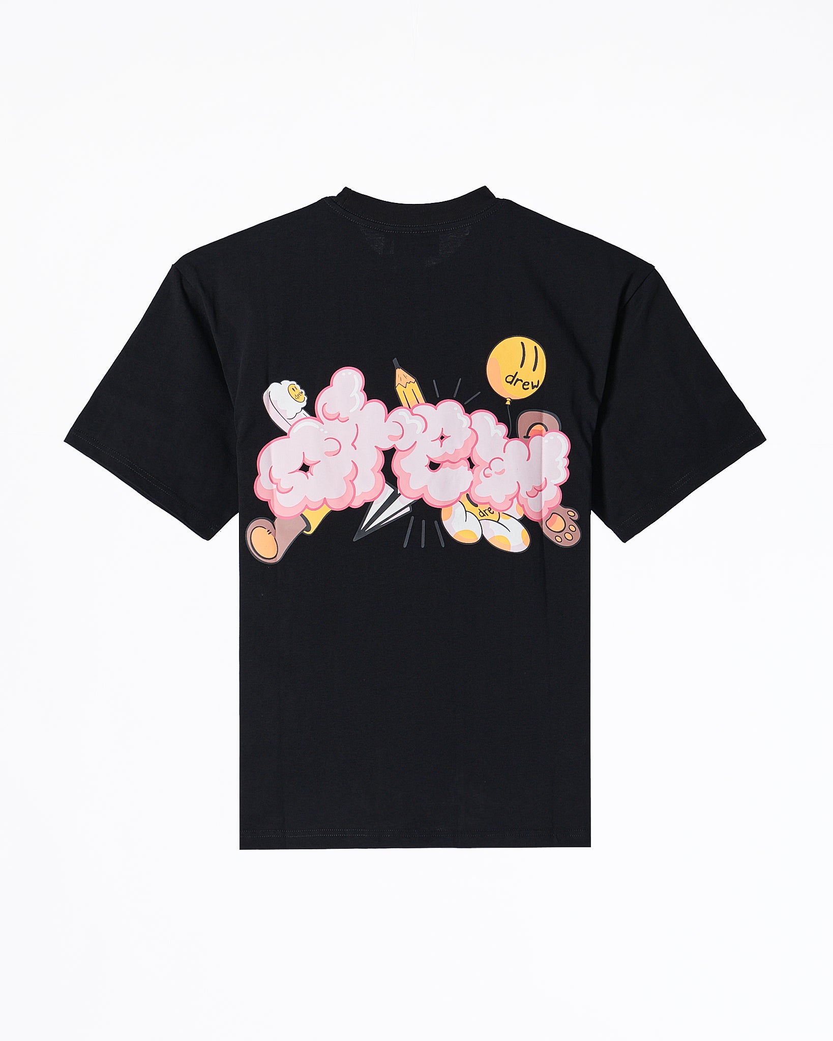 MOI OUTFIT-DRE Cloudy Back Unisex Black T-Shirt 20.90