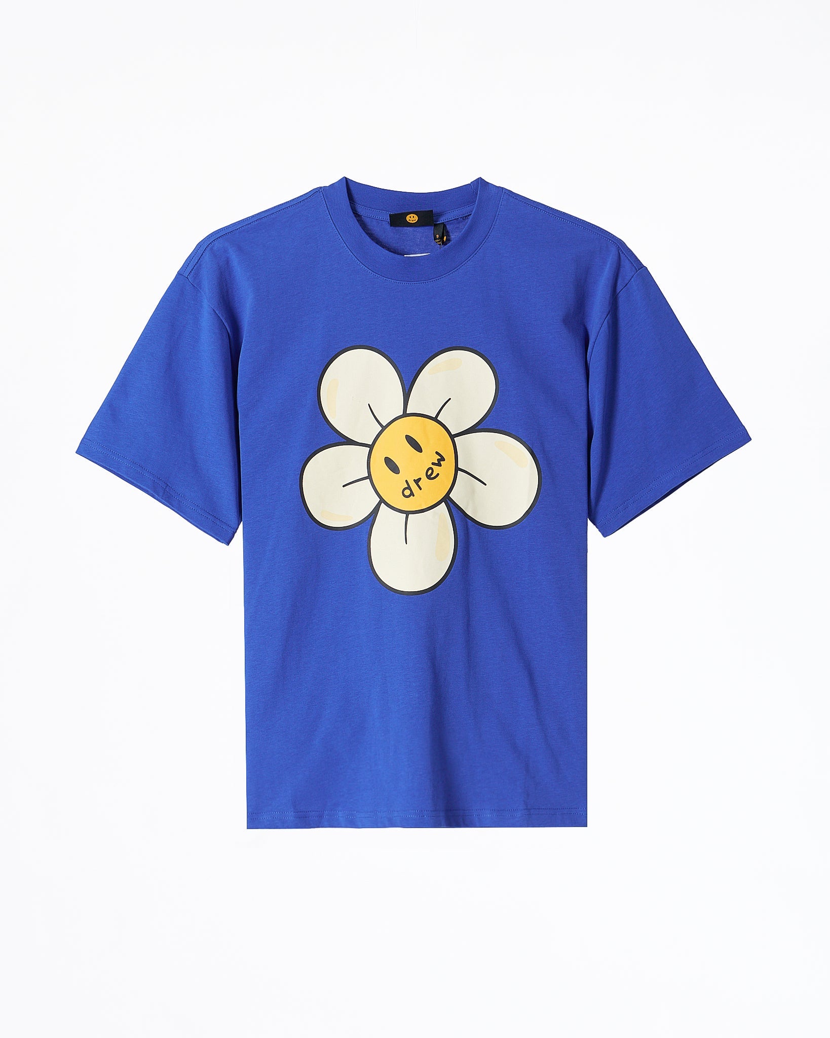 MOI OUTFIT-DRE Flower Smiling Unisex Blue T-Shirt 19.90