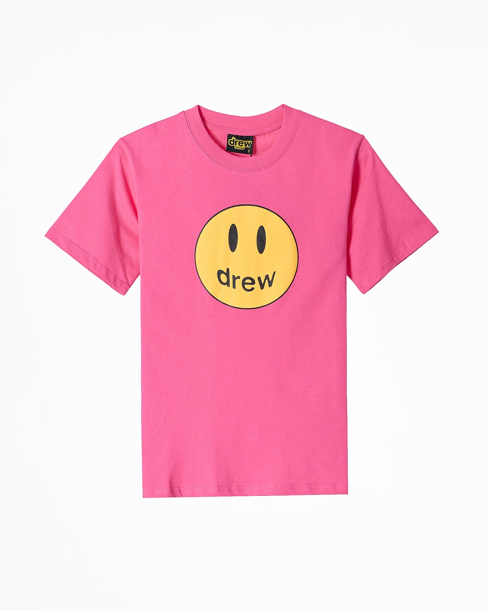 MOI OUTFIT-DRE Smiling Face Unisex Pink T-Shirt 18.90