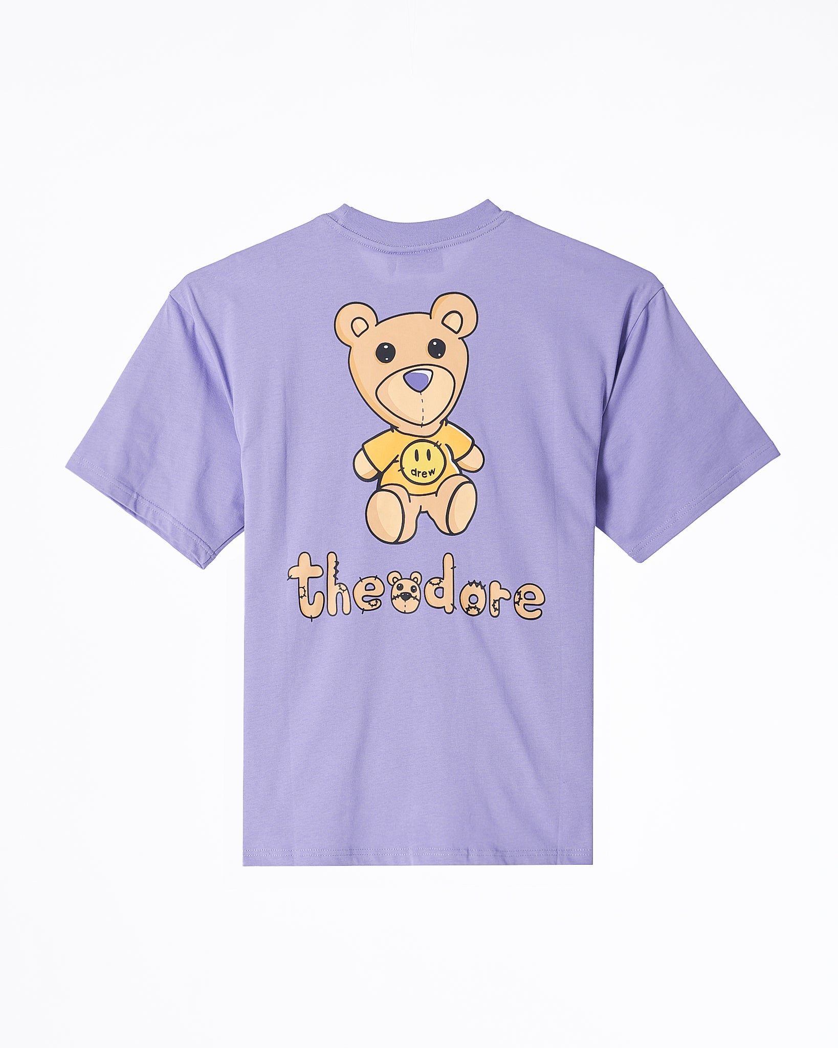 MOI OUTFIT-DRE Teddy Bear Back Unisex Purple T-Shirt 19.90